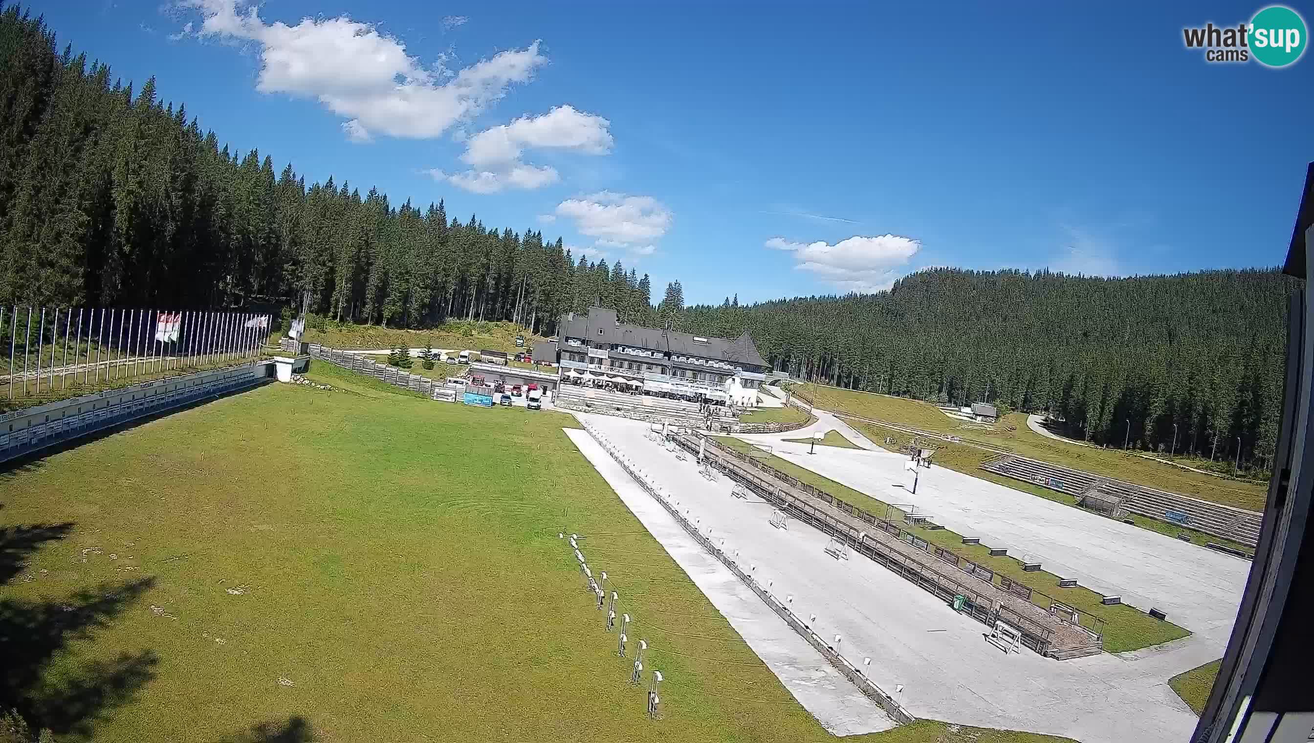 Spletna kamera Pokljuka – Biatlonski stadion Rudno Polje