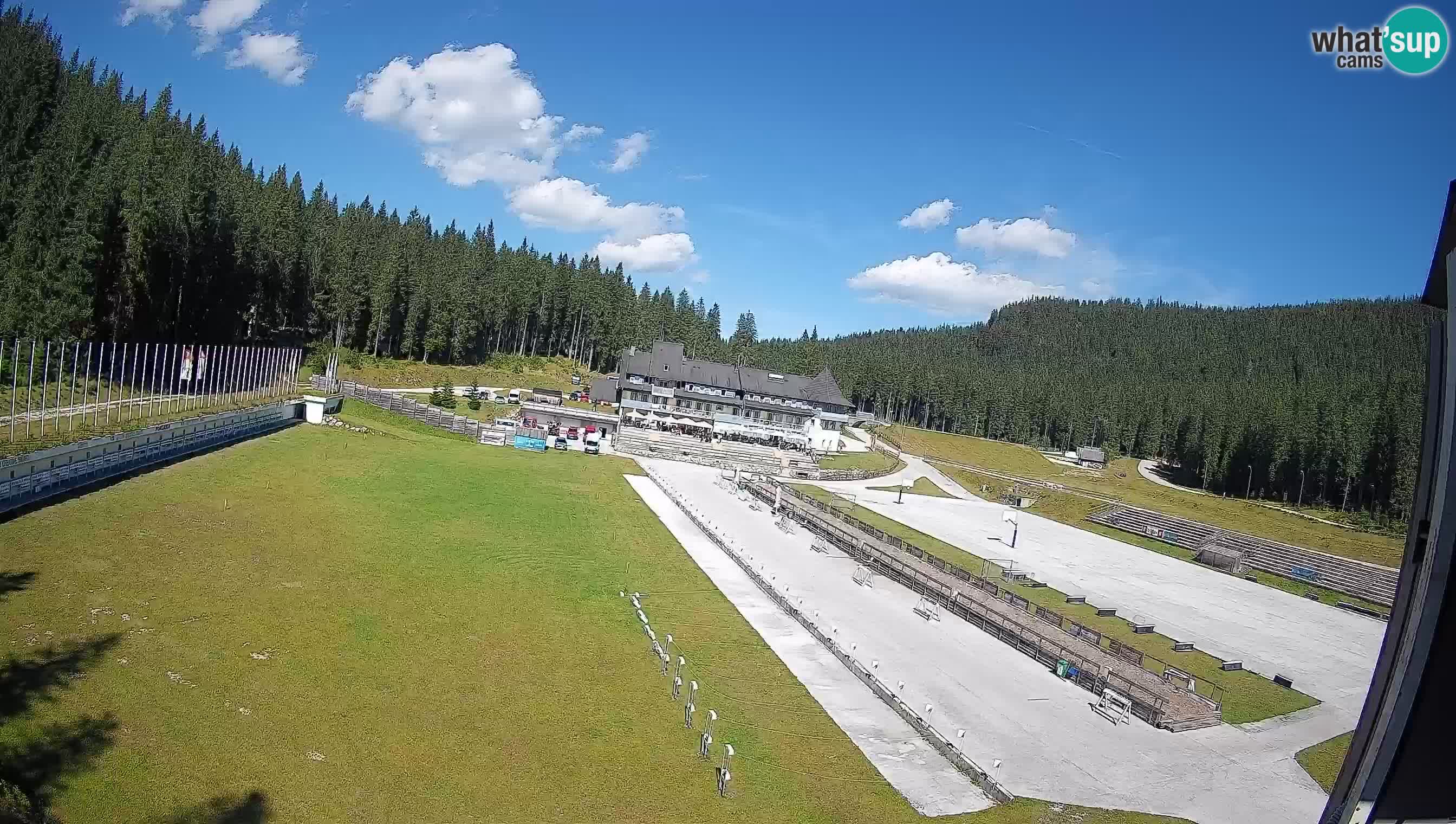 Spletna kamera Pokljuka – Biatlonski stadion Rudno Polje