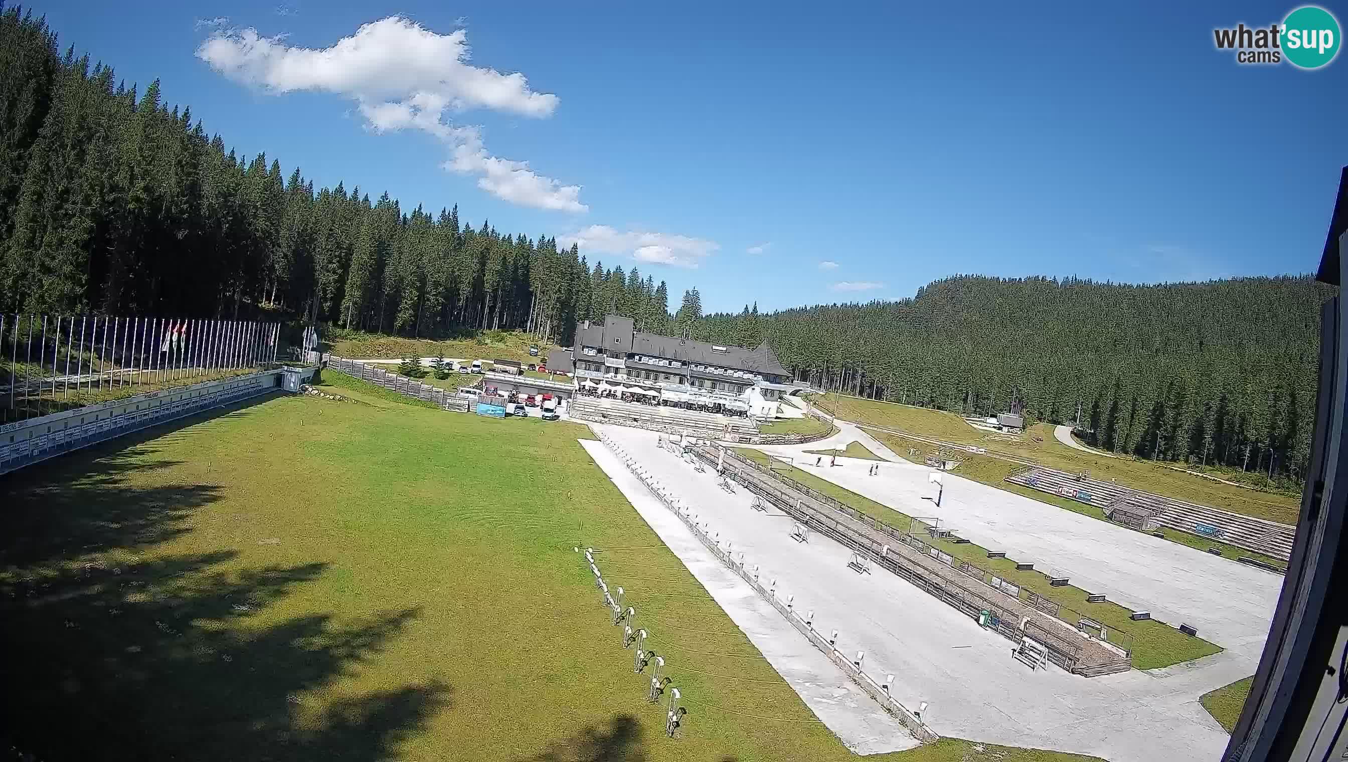 Spletna kamera Pokljuka – Biatlonski stadion Rudno Polje