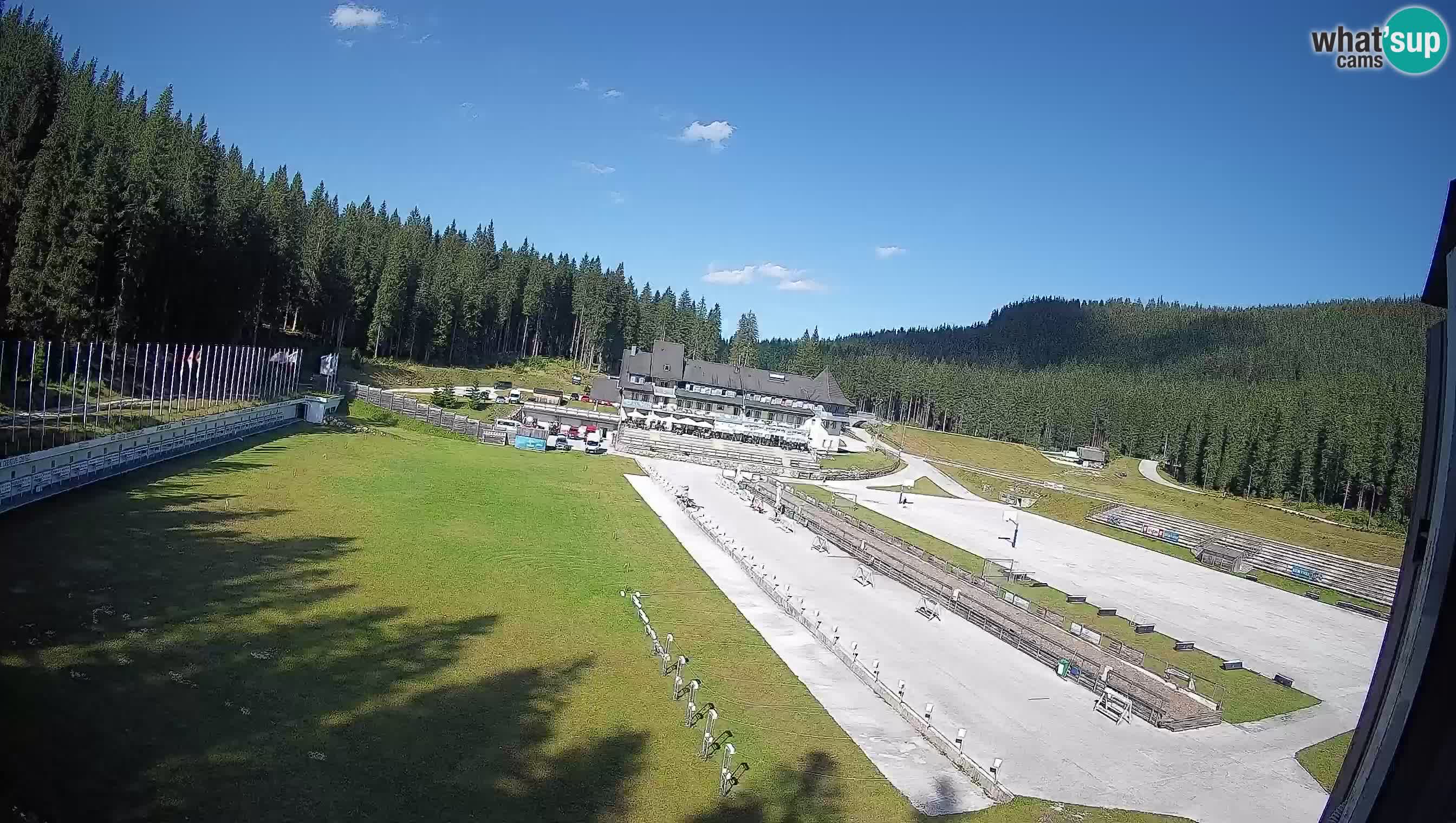 Web kamera Pokljuka – Biatlonski stadion Rudno Polje
