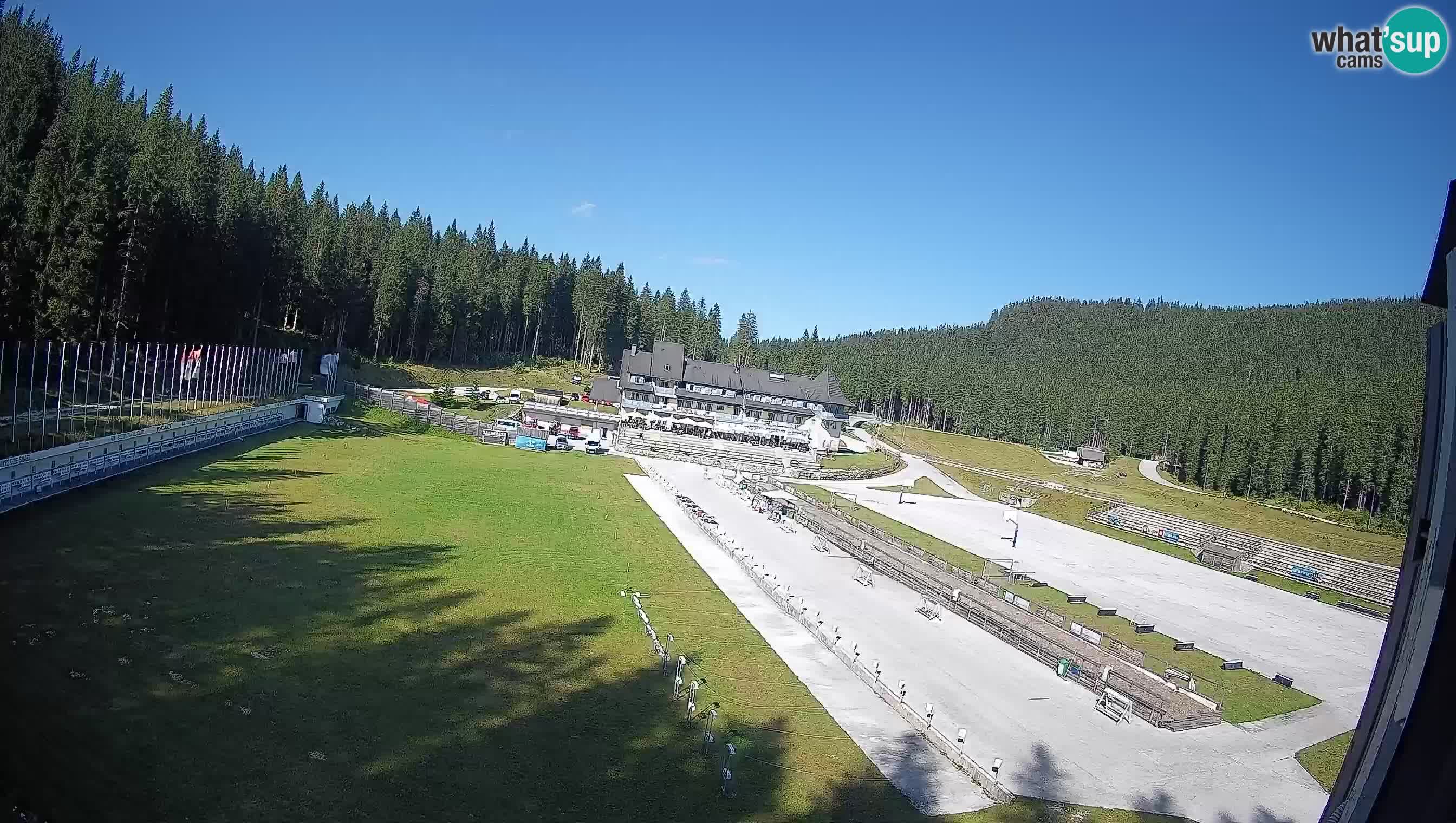 Web kamera Pokljuka – Biatlonski stadion Rudno Polje