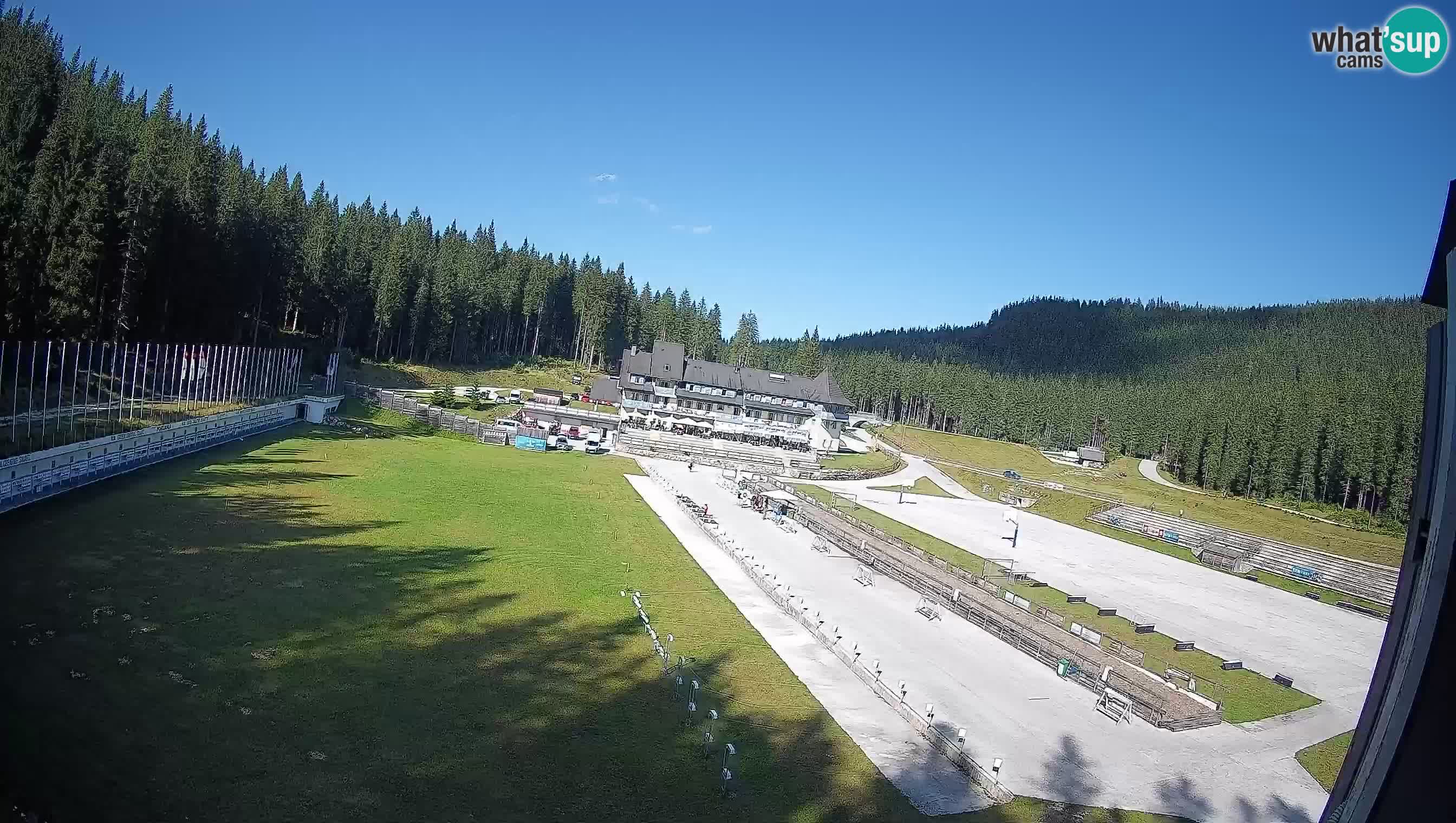 Spletna kamera Pokljuka – Biatlonski stadion Rudno Polje