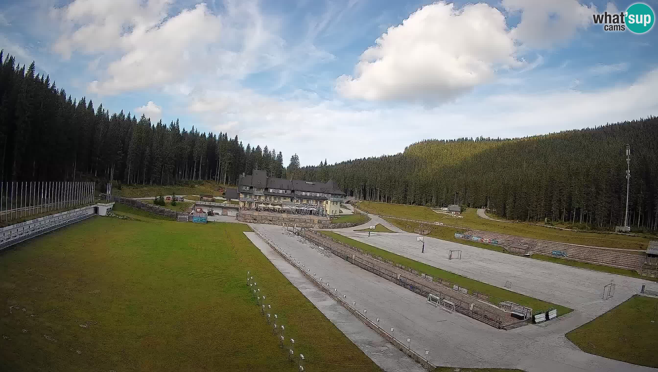 Spletna kamera Pokljuka – Biatlonski stadion Rudno Polje