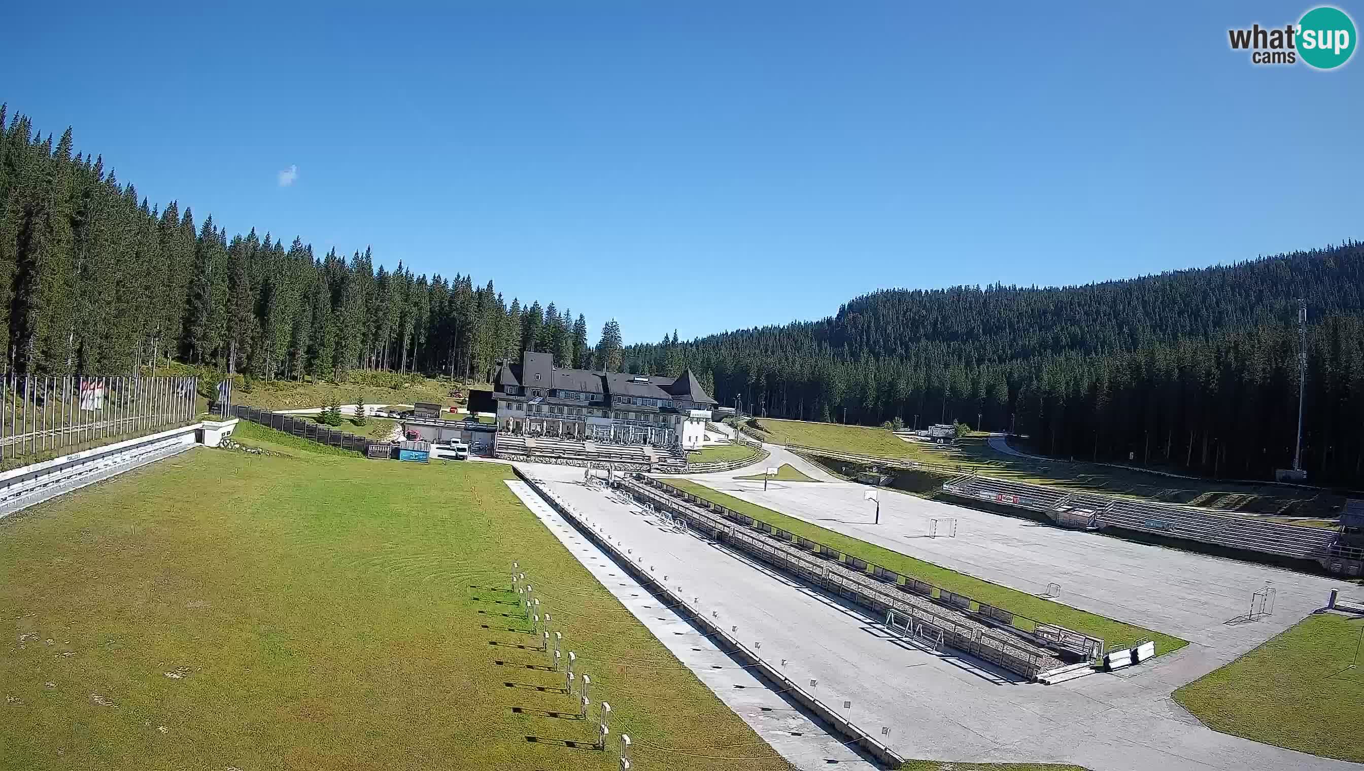 Web kamera Pokljuka – Biatlonski stadion Rudno Polje