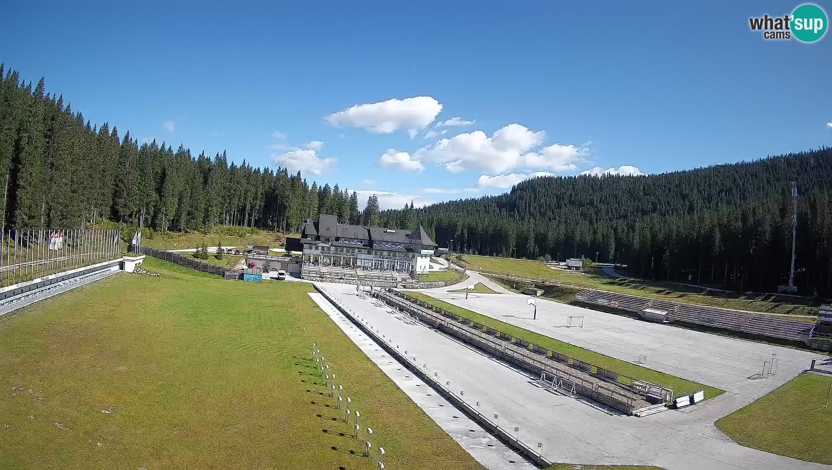 Spletna kamera Pokljuka – Biatlonski stadion Rudno Polje