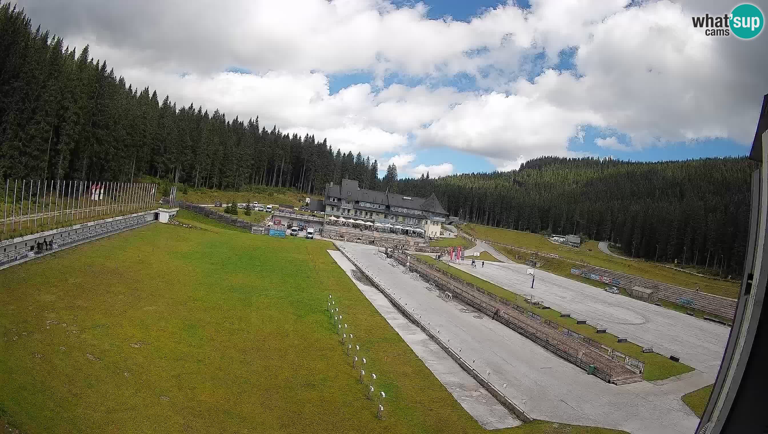 Spletna kamera Pokljuka – Biatlonski stadion Rudno Polje