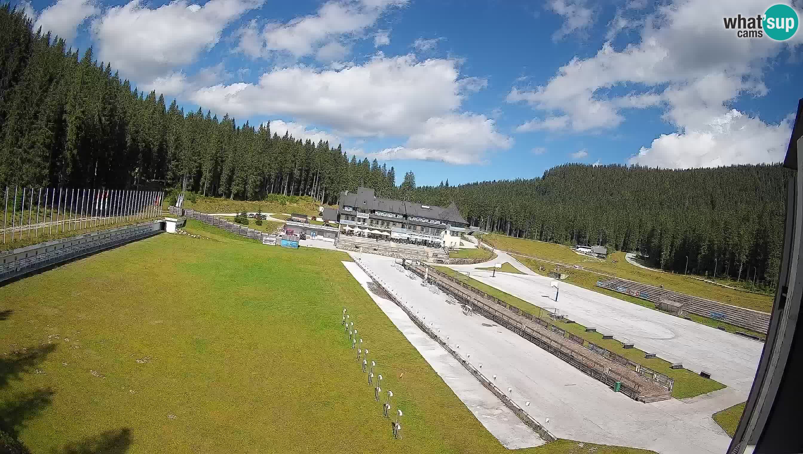 Spletna kamera Pokljuka – Biatlonski stadion Rudno Polje