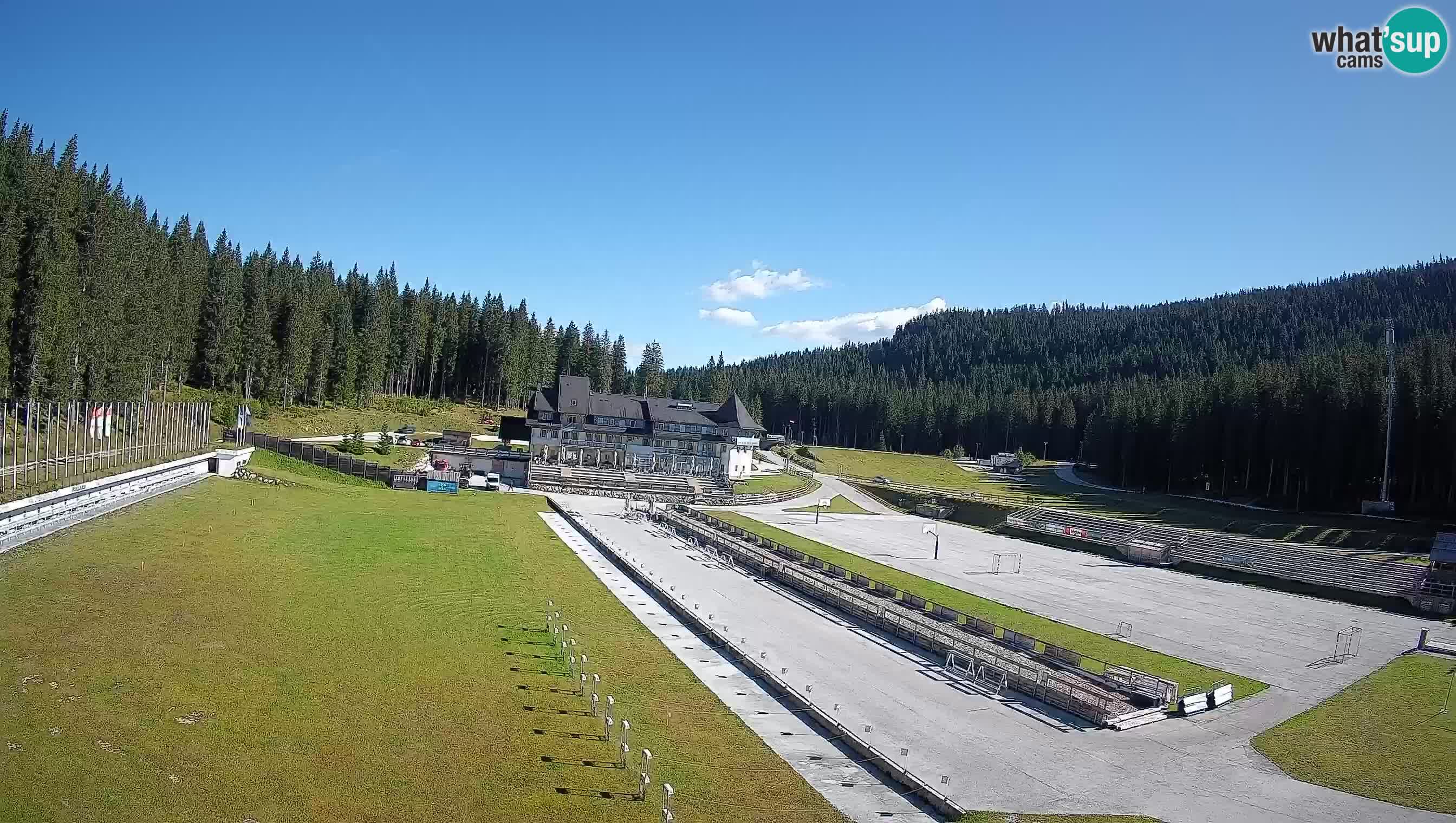 Spletna kamera Pokljuka – Biatlonski stadion Rudno Polje