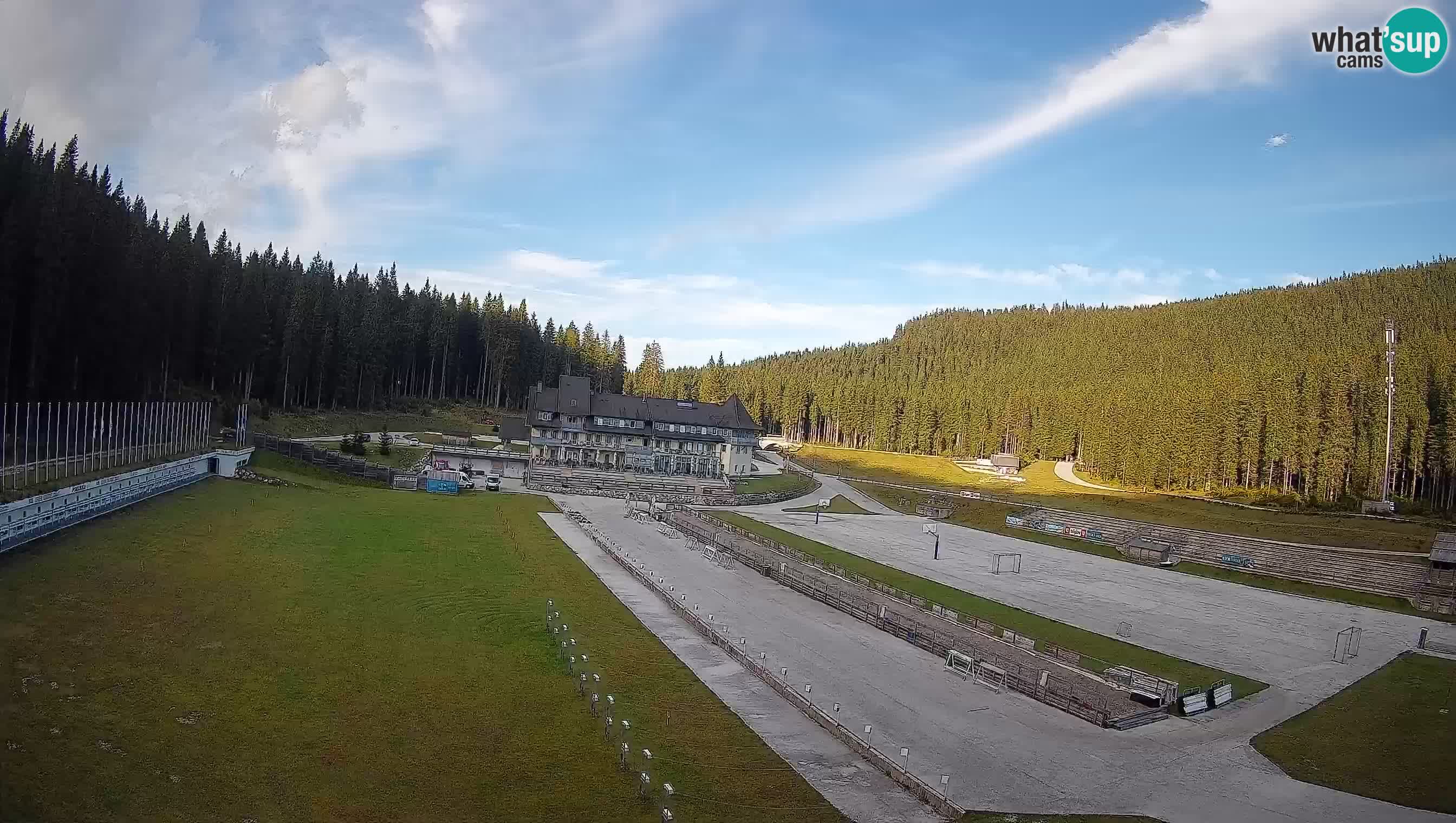 Spletna kamera Pokljuka – Biatlonski stadion Rudno Polje