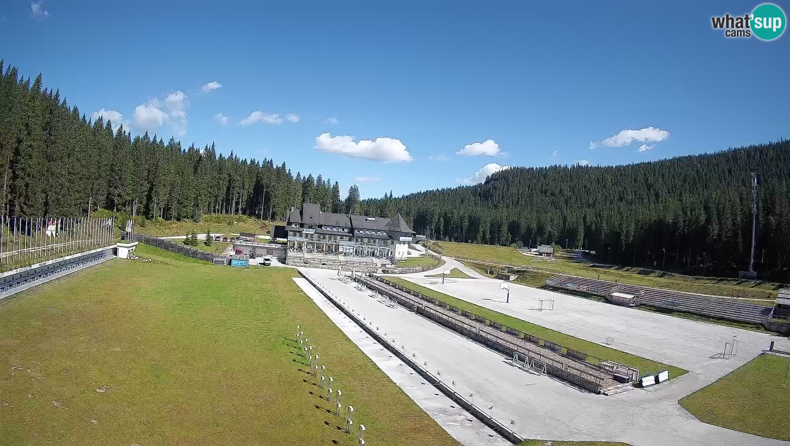 Web kamera Pokljuka – Biatlonski stadion Rudno Polje