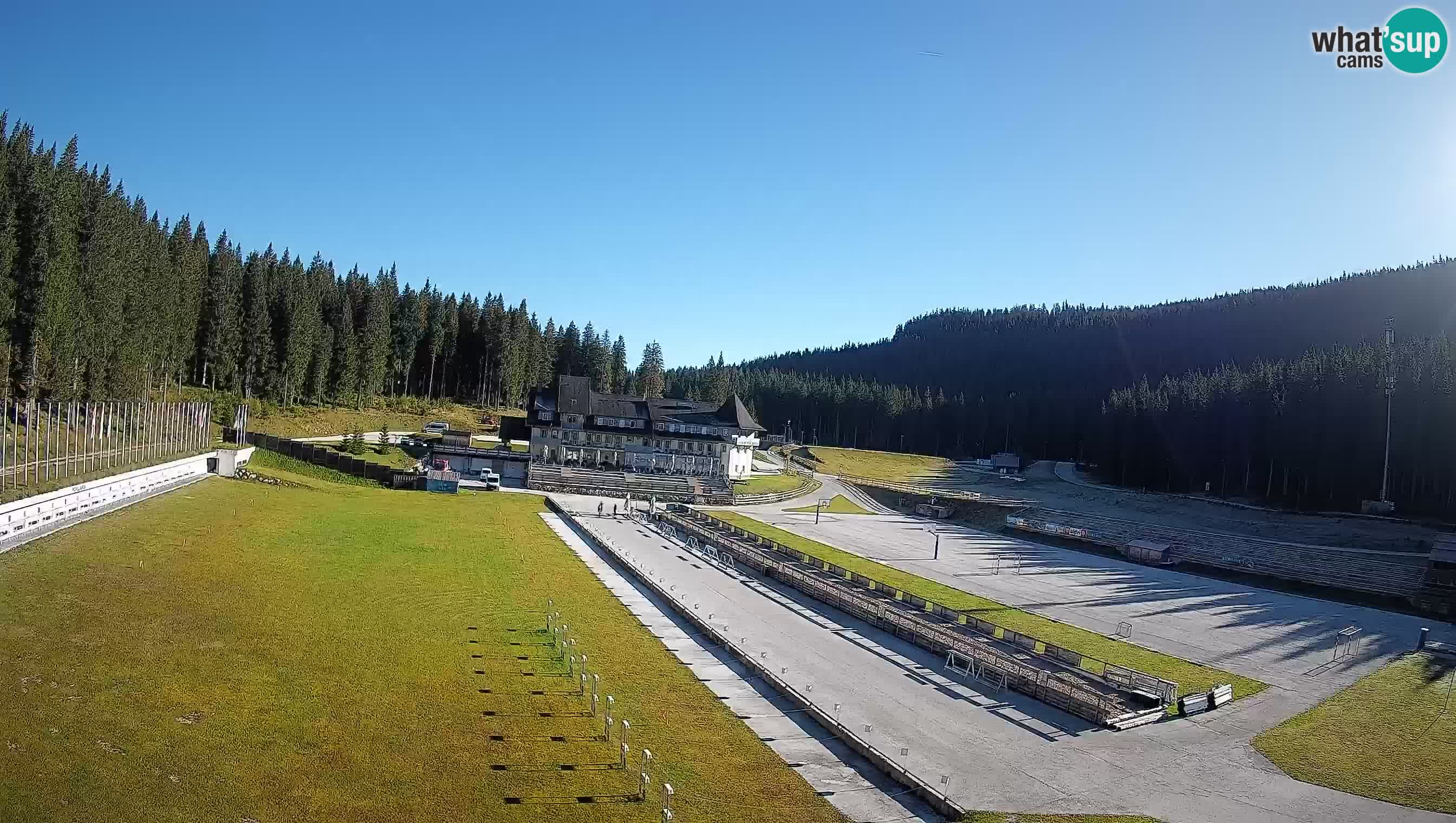 Spletna kamera Pokljuka – Biatlonski stadion Rudno Polje