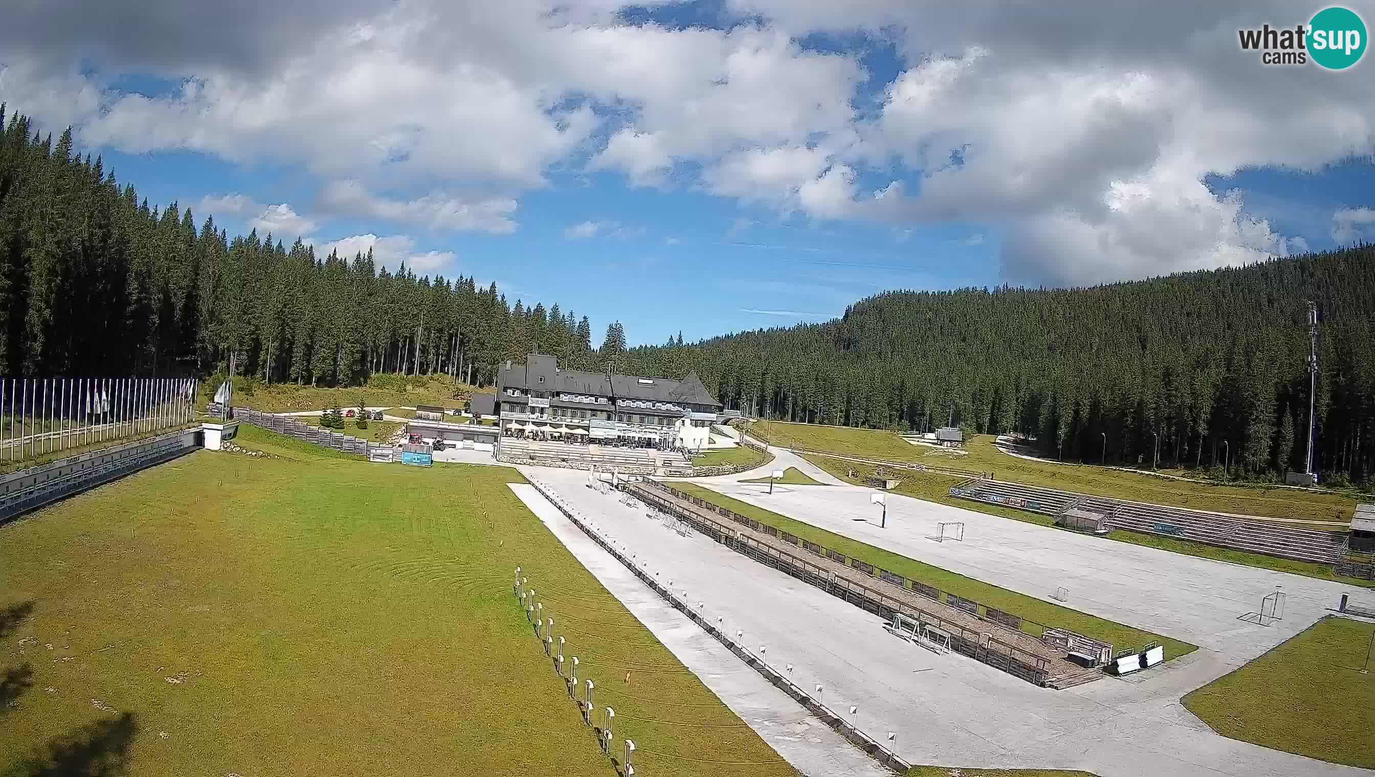 Spletna kamera Pokljuka – Biatlonski stadion Rudno Polje