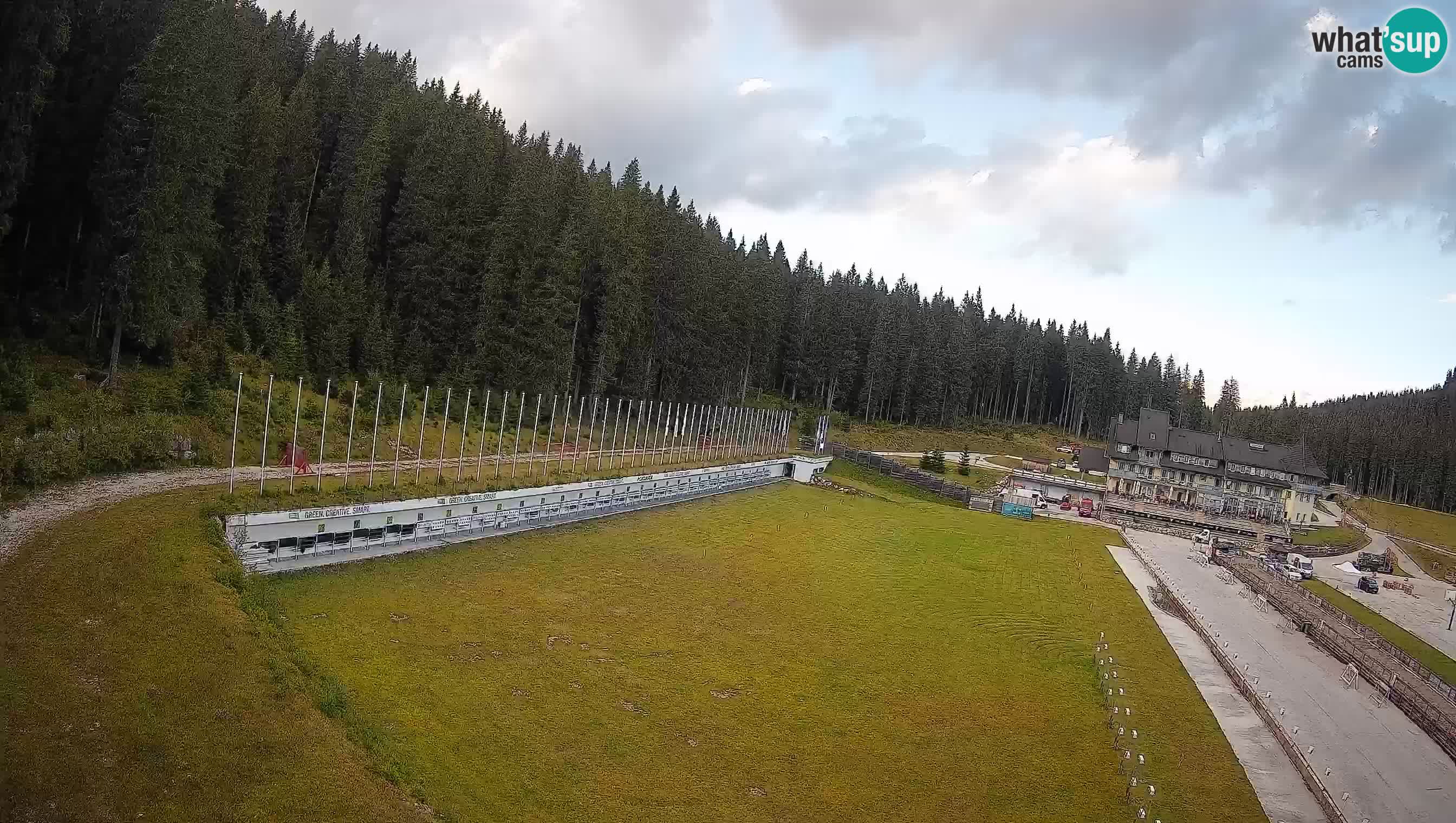 Spletna kamera Pokljuka – Biatlonski stadion Rudno Polje