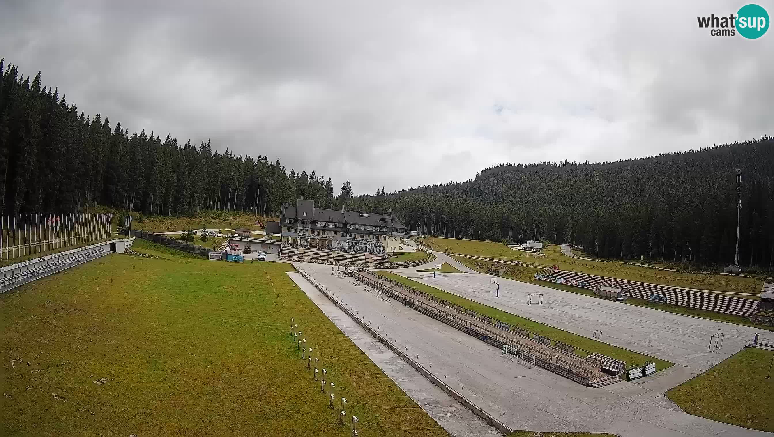 Web kamera Pokljuka – Biatlonski stadion Rudno Polje