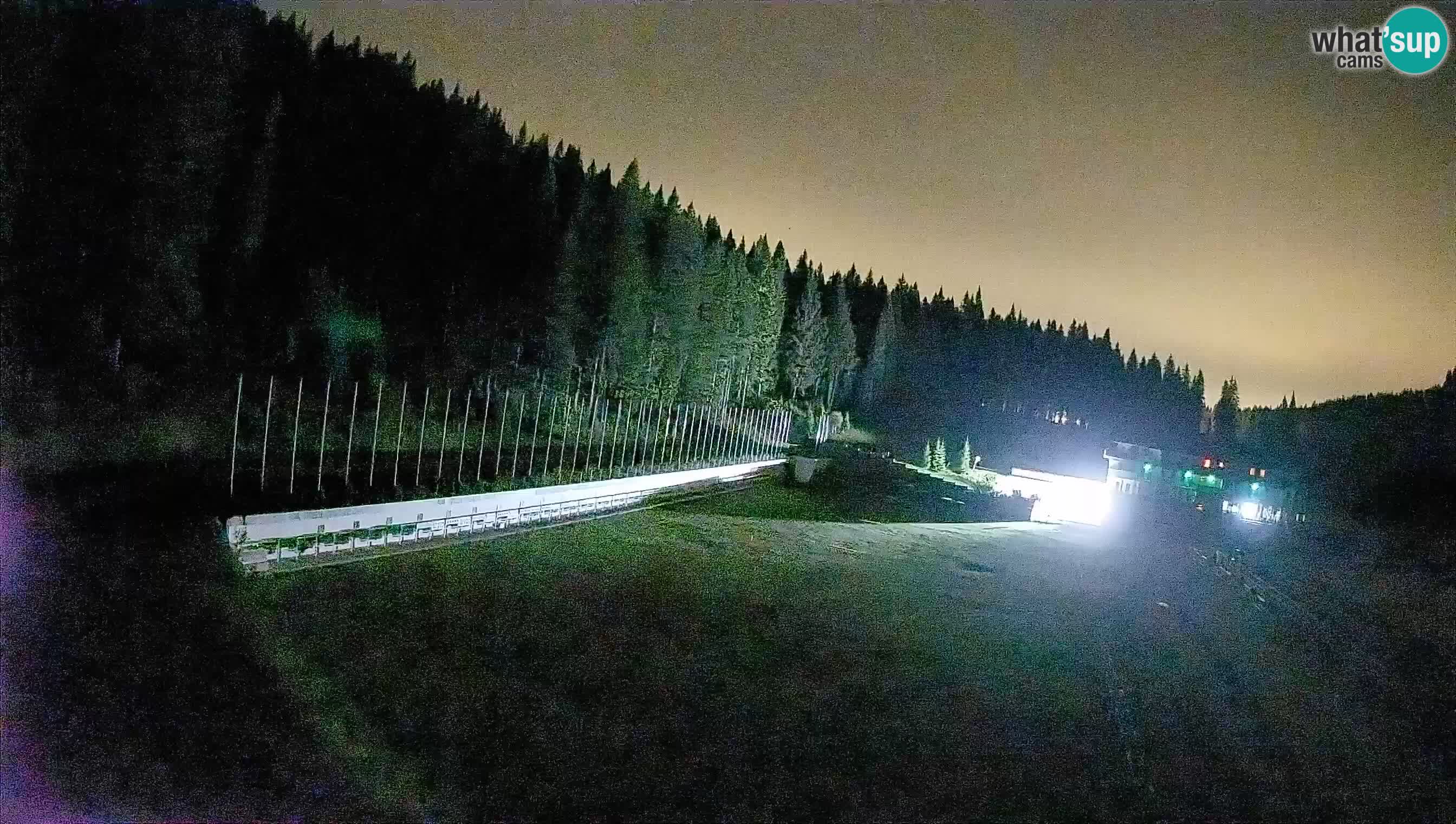 Spletna kamera Pokljuka – Biatlonski stadion Rudno Polje