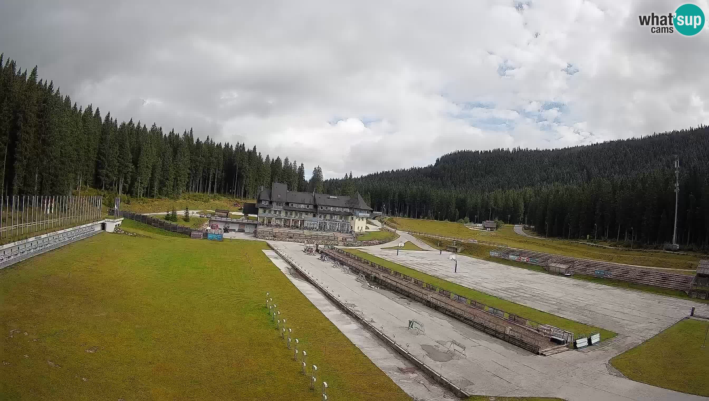 Web kamera Pokljuka – Biatlonski stadion Rudno Polje