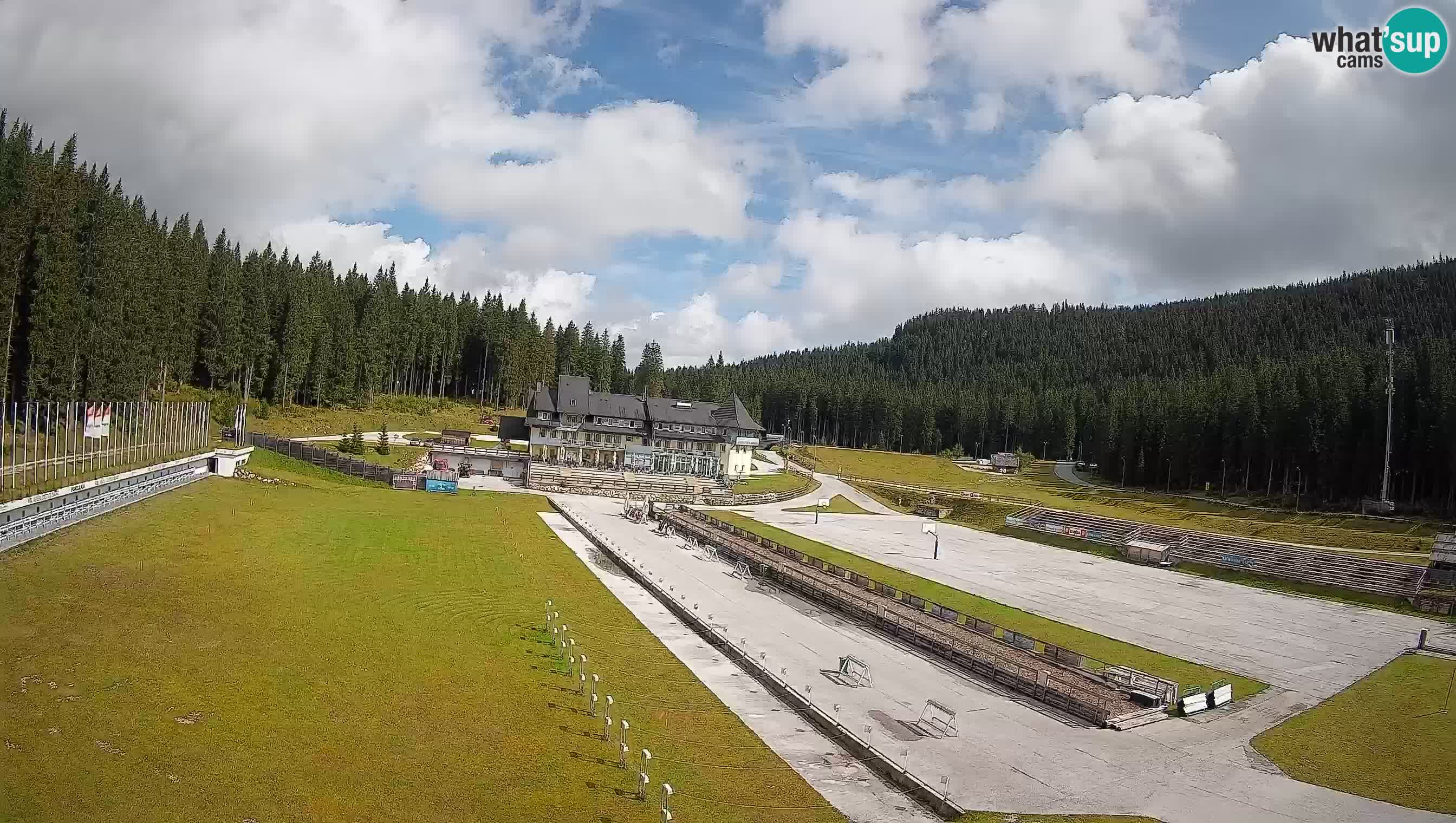 Spletna kamera Pokljuka – Biatlonski stadion Rudno Polje