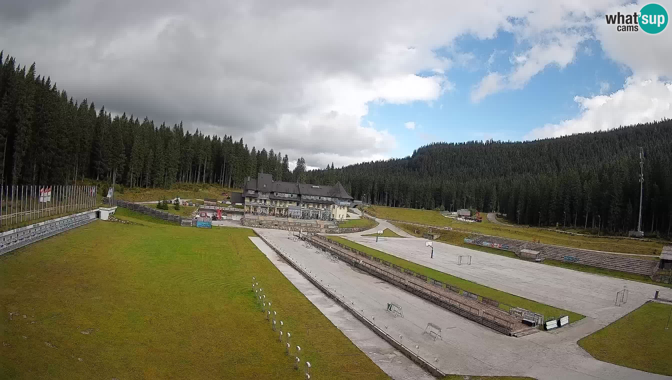 Spletna kamera Pokljuka – Biatlonski stadion Rudno Polje