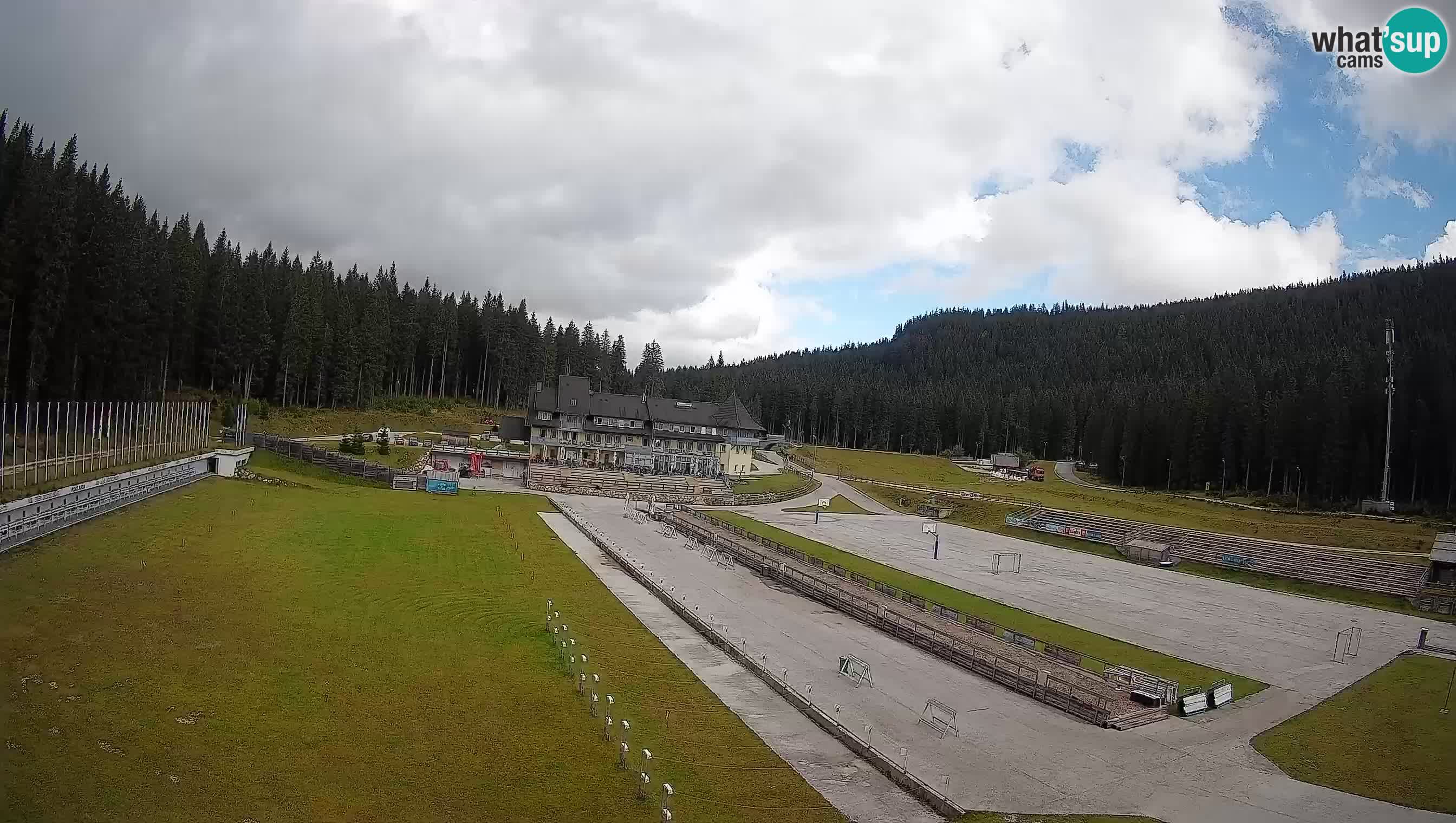 Spletna kamera Pokljuka – Biatlonski stadion Rudno Polje