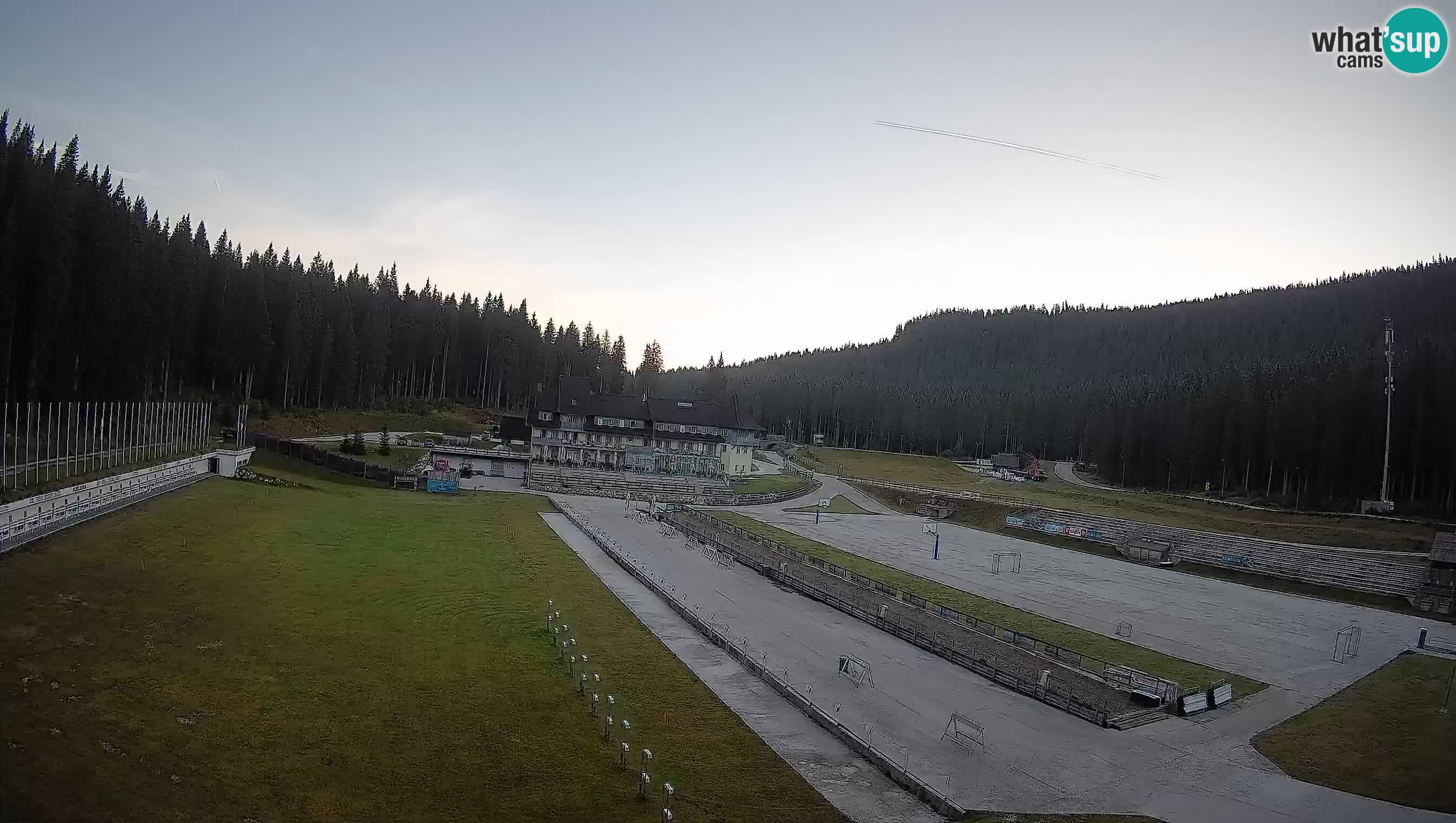 Spletna kamera Pokljuka – Biatlonski stadion Rudno Polje