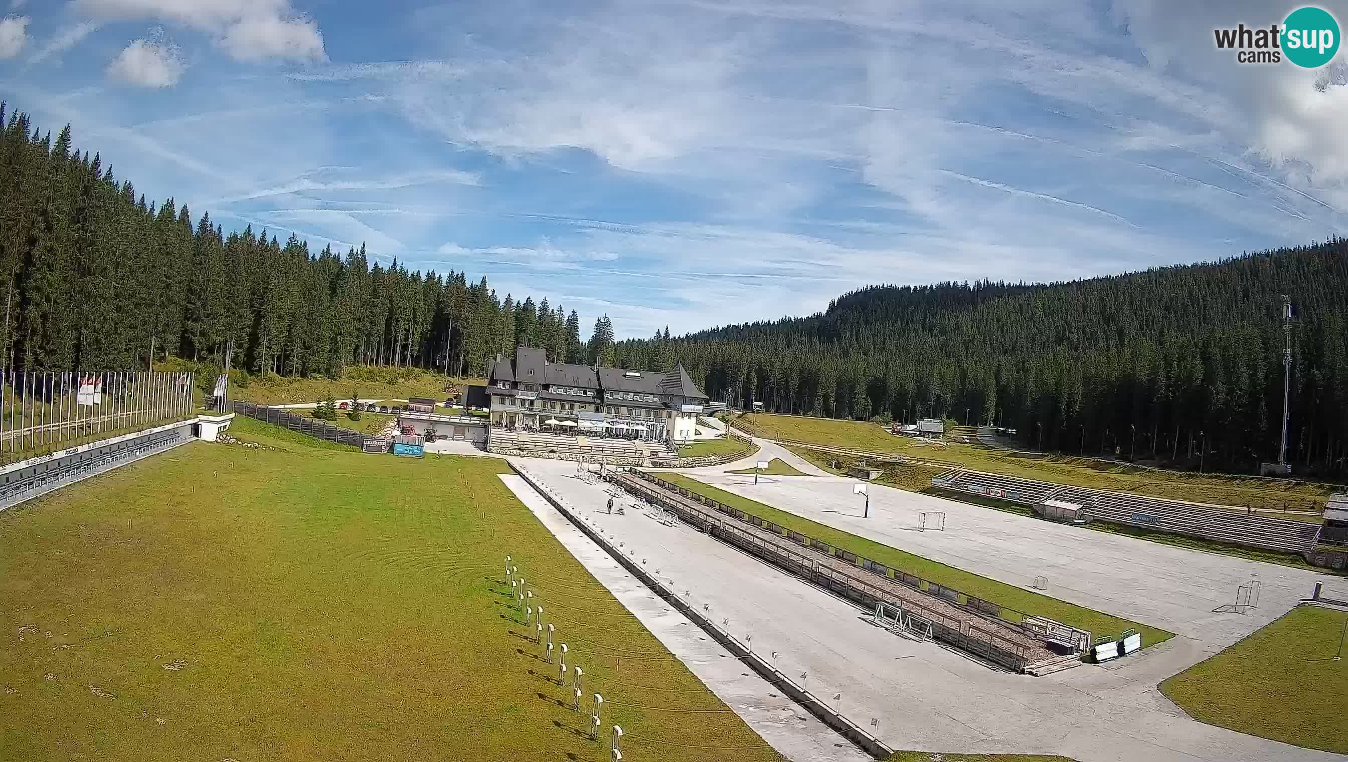 Spletna kamera Pokljuka – Biatlonski stadion Rudno Polje