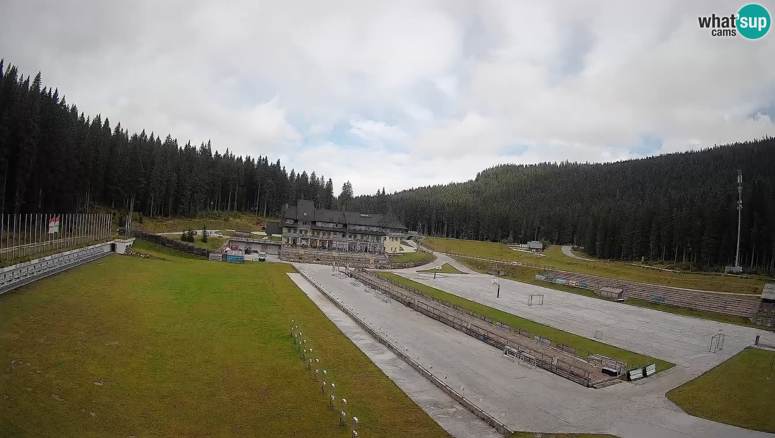 Web kamera Pokljuka – Biatlonski stadion Rudno Polje