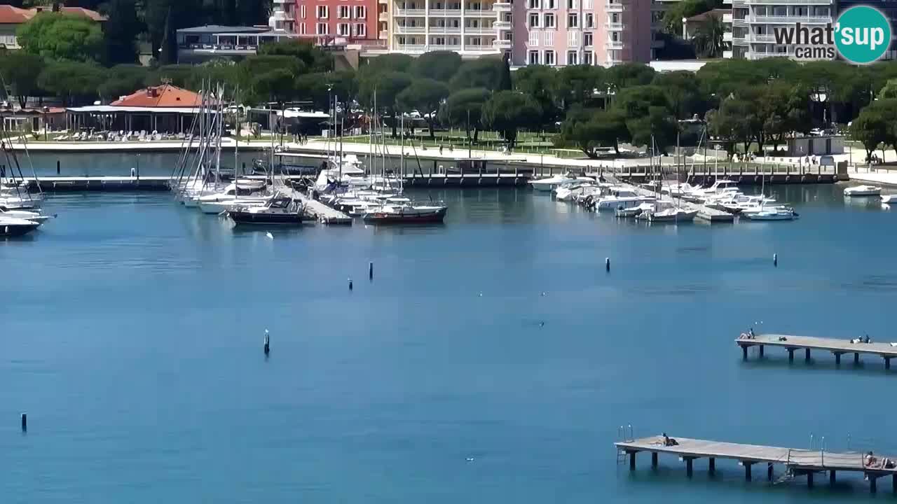 Spletna kamera Portorož plaža – Pogled z restavracije Bungalow