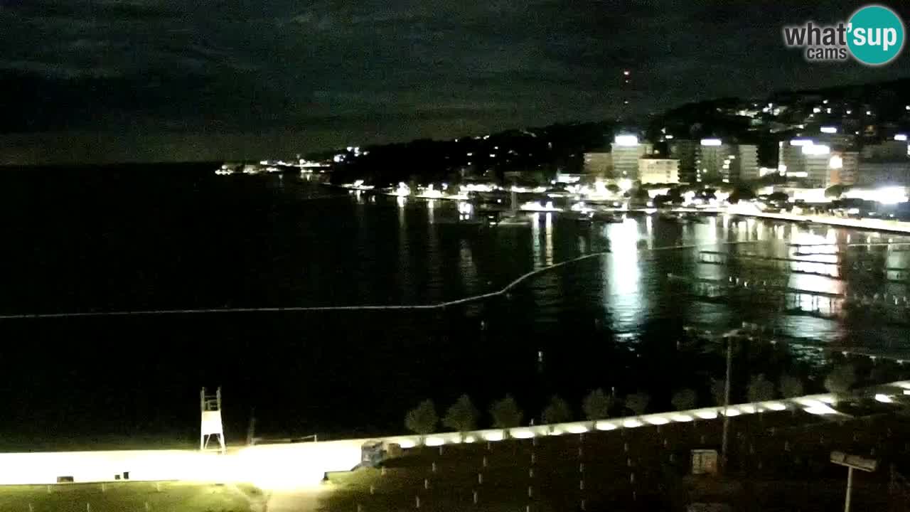 Spletna kamera Portorož plaža – Pogled z restavracije Bungalow