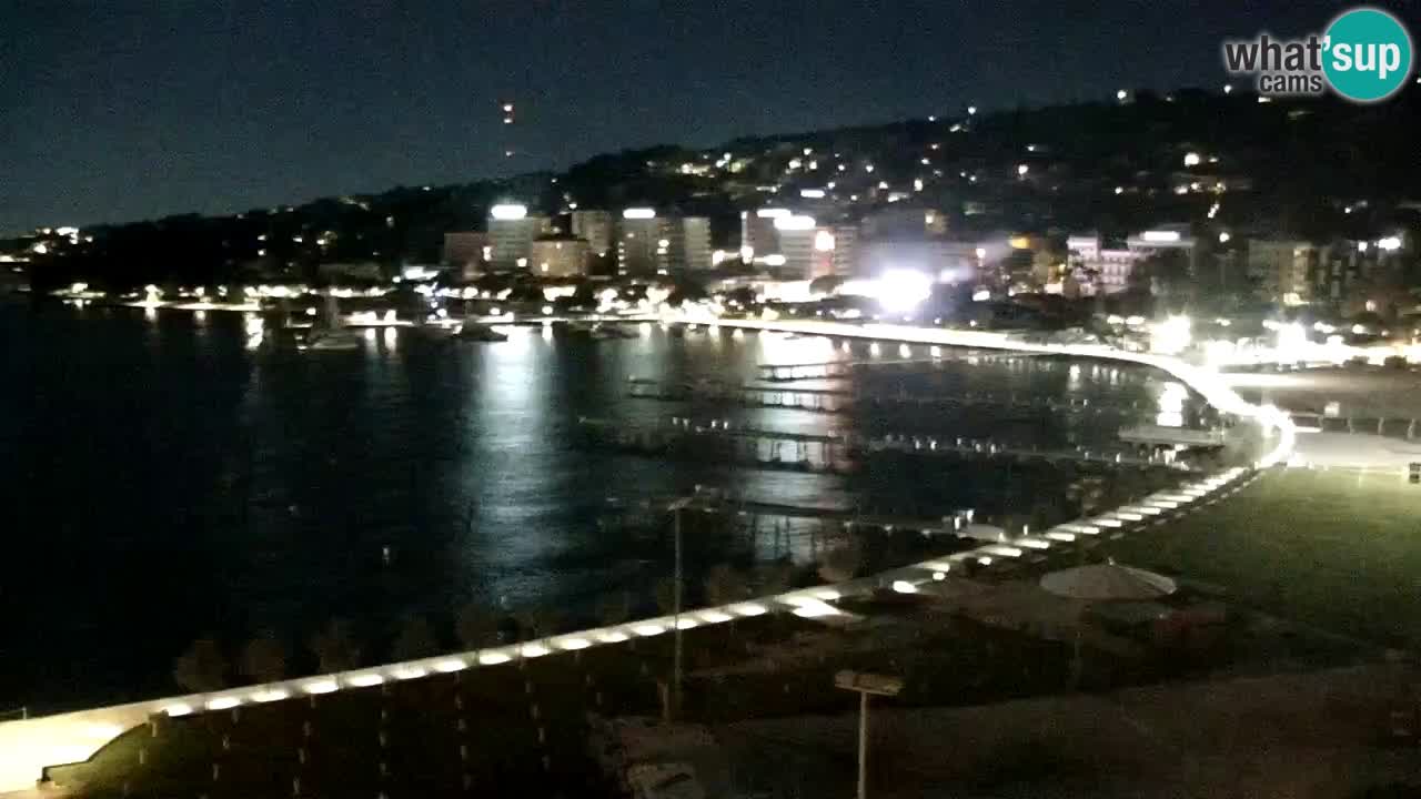 Webcam spiaggia Portorose – Vista dal ristorante Bungalow