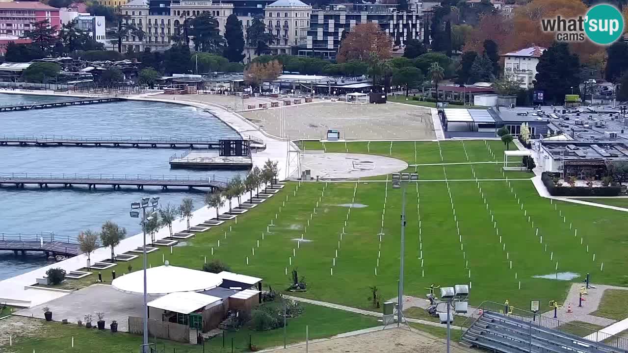 Spletna kamera Portorož plaža – Pogled z restavracije Bungalow