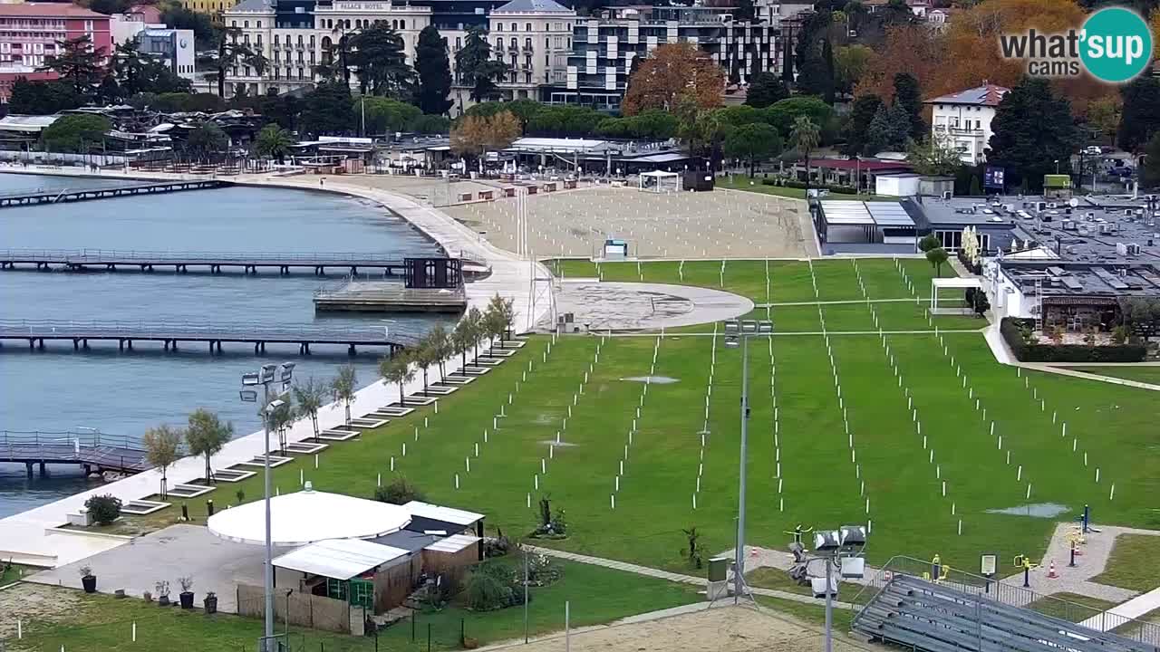 Webcam spiaggia Portorose – Vista dal ristorante Bungalow