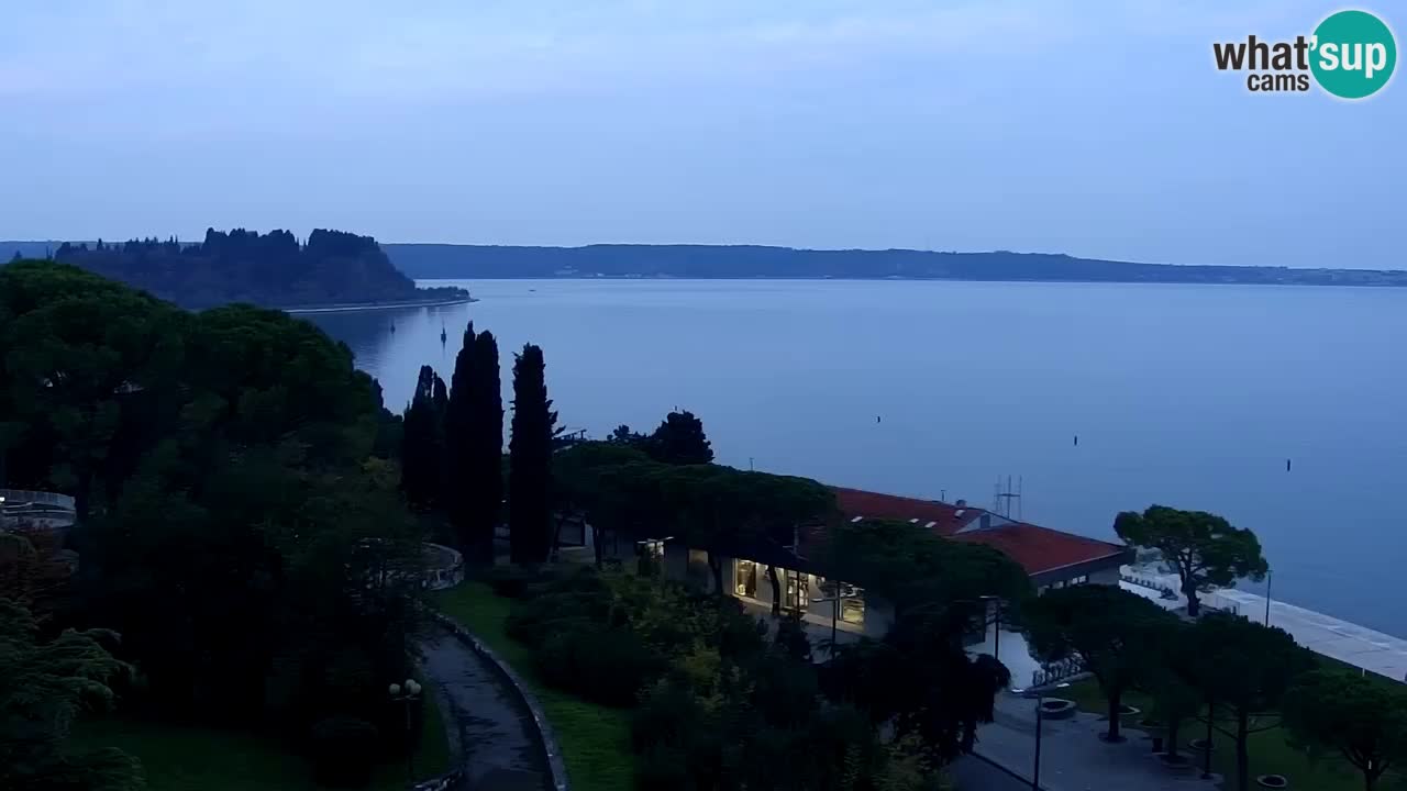 Spletna kamera Portorož plaža – Pogled z restavracije Bungalow