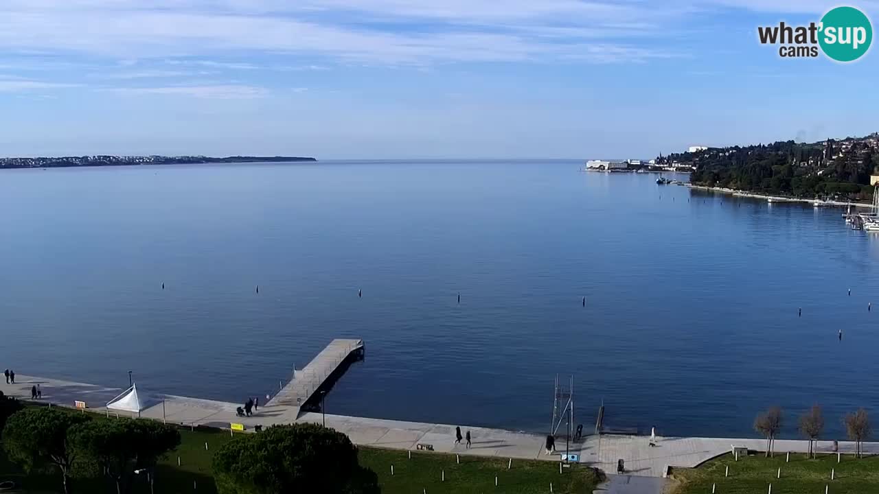 Webcam Portorož Panoramic view from Casino Portoroz