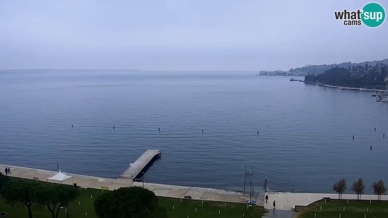 Spletna kamera Portorož plaža – Pogled z restavracije Bungalow