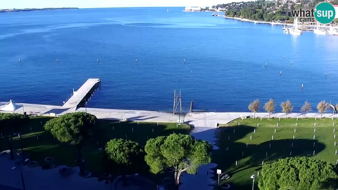 Webcam Portorož Panoramic view from Casino Portoroz