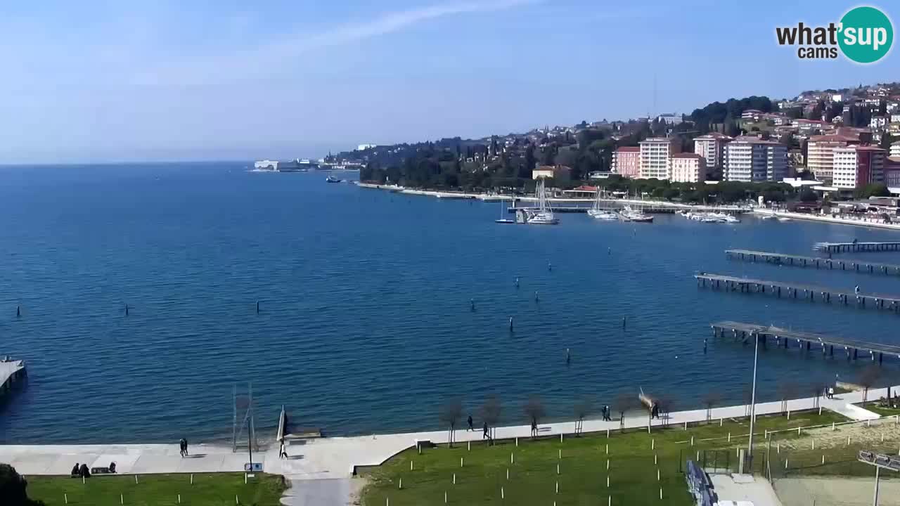 Webcam spiaggia Portorose – Vista dal ristorante Bungalow