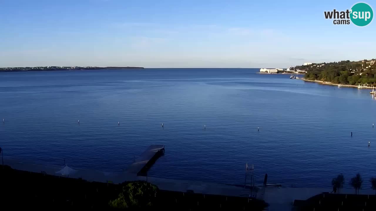 Webcam spiaggia Portorose – Vista dal ristorante Bungalow