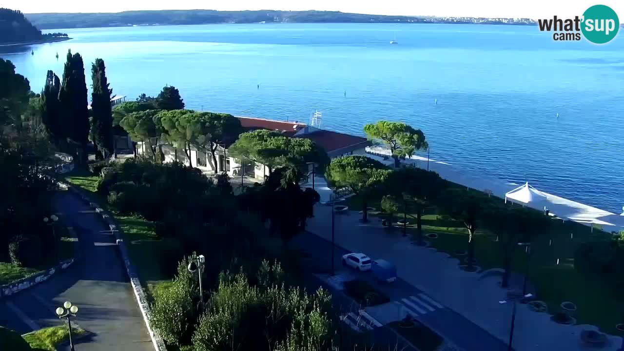 Webcam spiaggia Portorose – Vista dal ristorante Bungalow