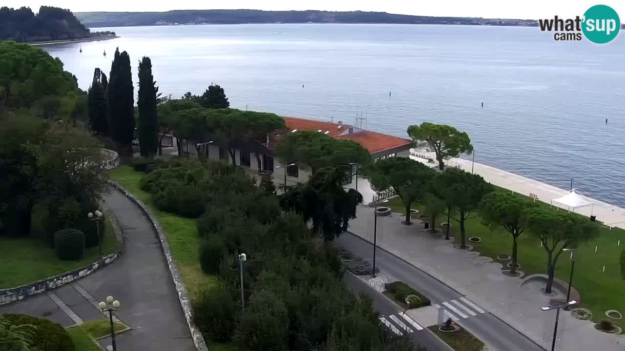 Spletna kamera Portorož plaža – Pogled z restavracije Bungalow