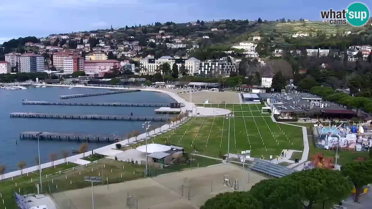 Webcam spiaggia Portorose – Vista dal ristorante Bungalow