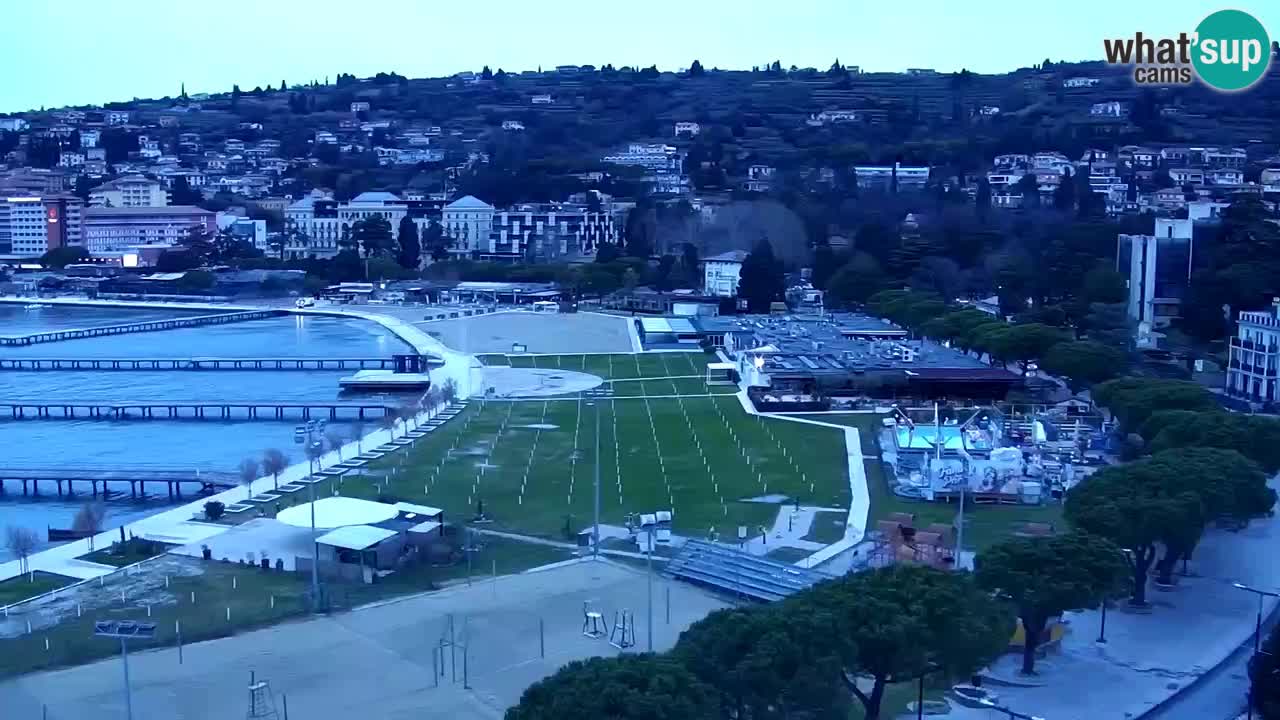 Webcam Portorož Panoramic view from Casino Portoroz