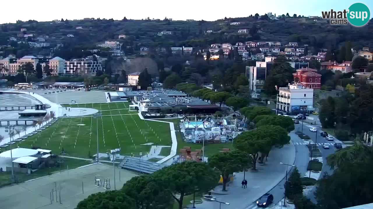 Webcam Portorož Panoramic view from Casino Portoroz