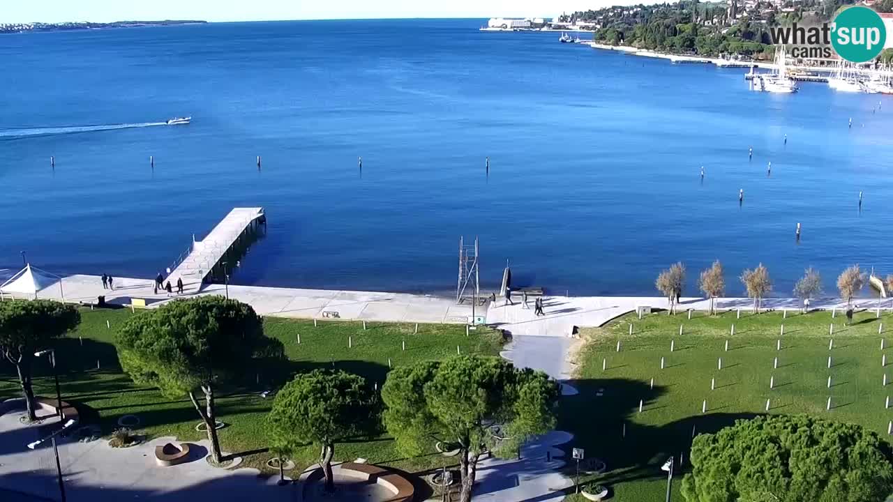 Webcam Portorož Panoramic view from Casino Portoroz