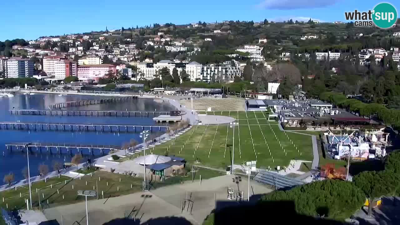 Webcam Portorož Panoramic view from Casino Portoroz