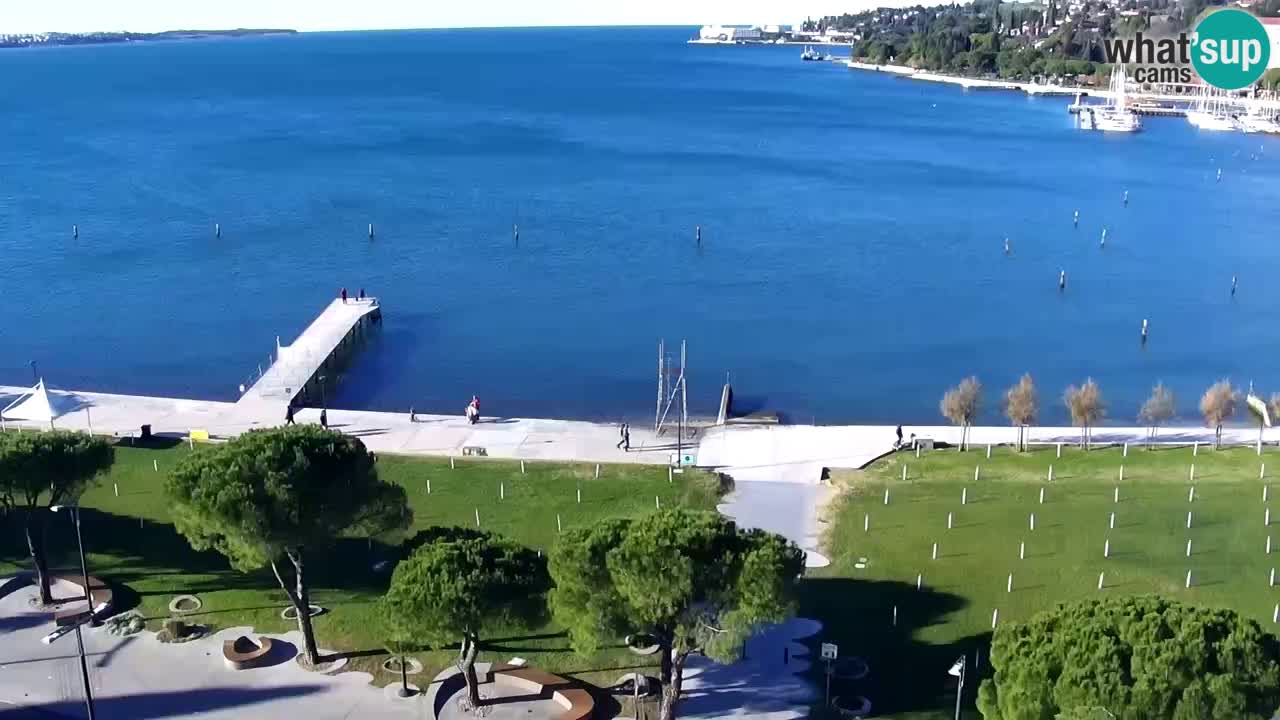 Webcam spiaggia Portorose – Vista dal ristorante Bungalow