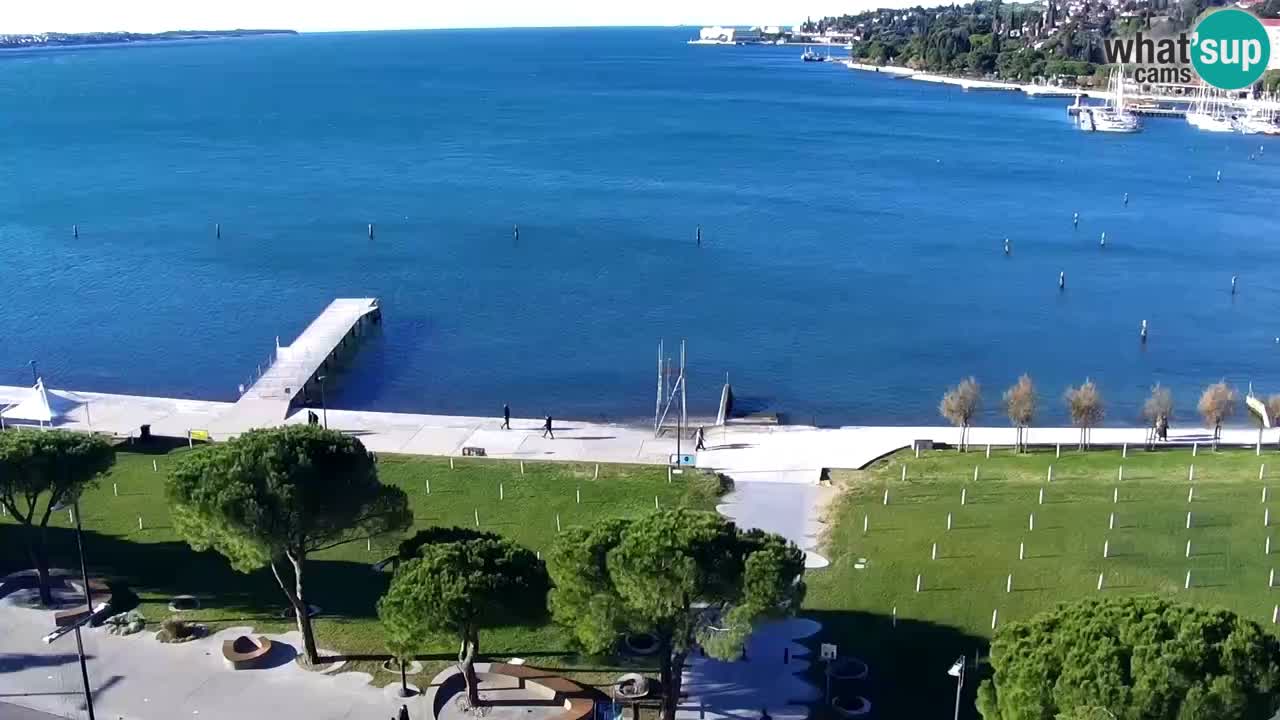 Webcam spiaggia Portorose – Vista dal ristorante Bungalow