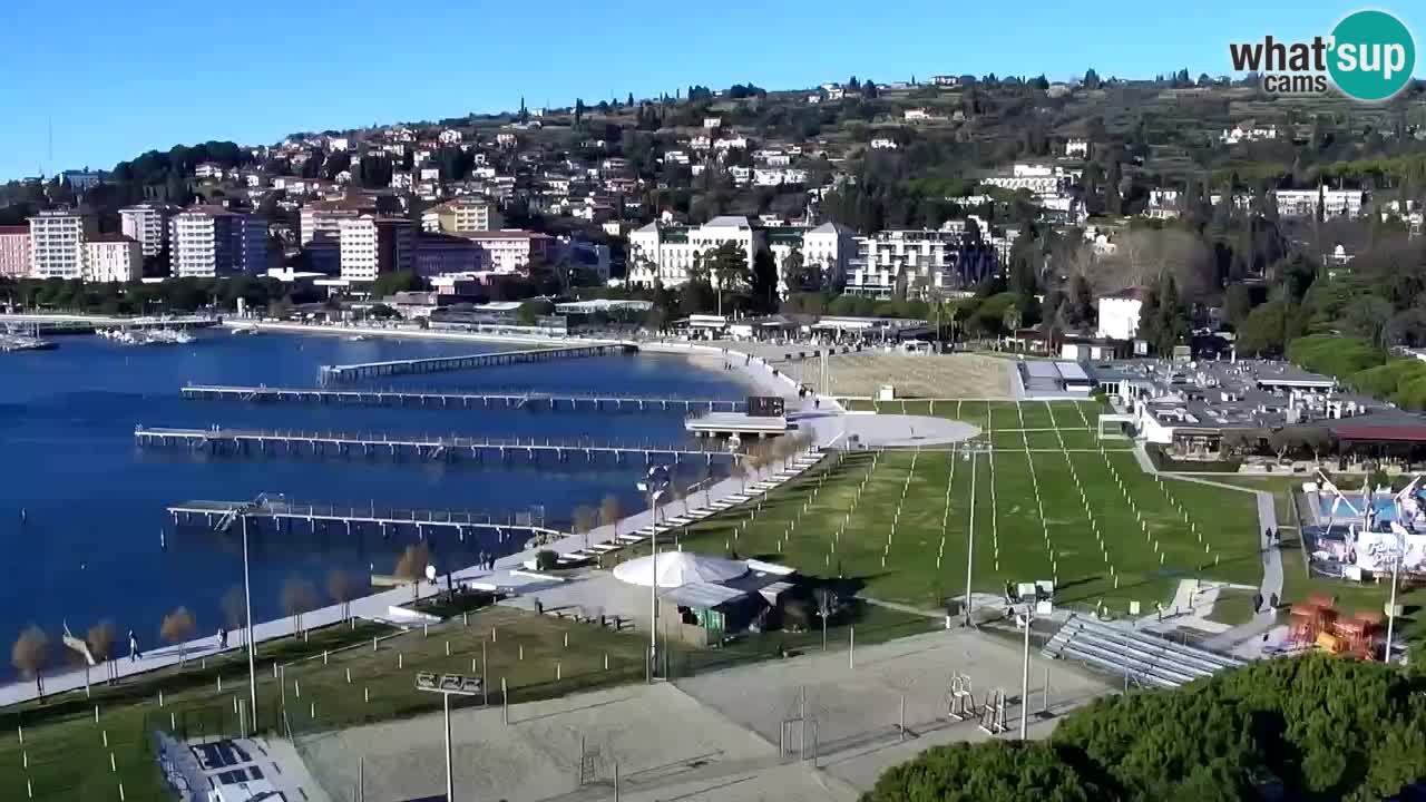 Webcam Portorož Panoramic view from Casino Portoroz