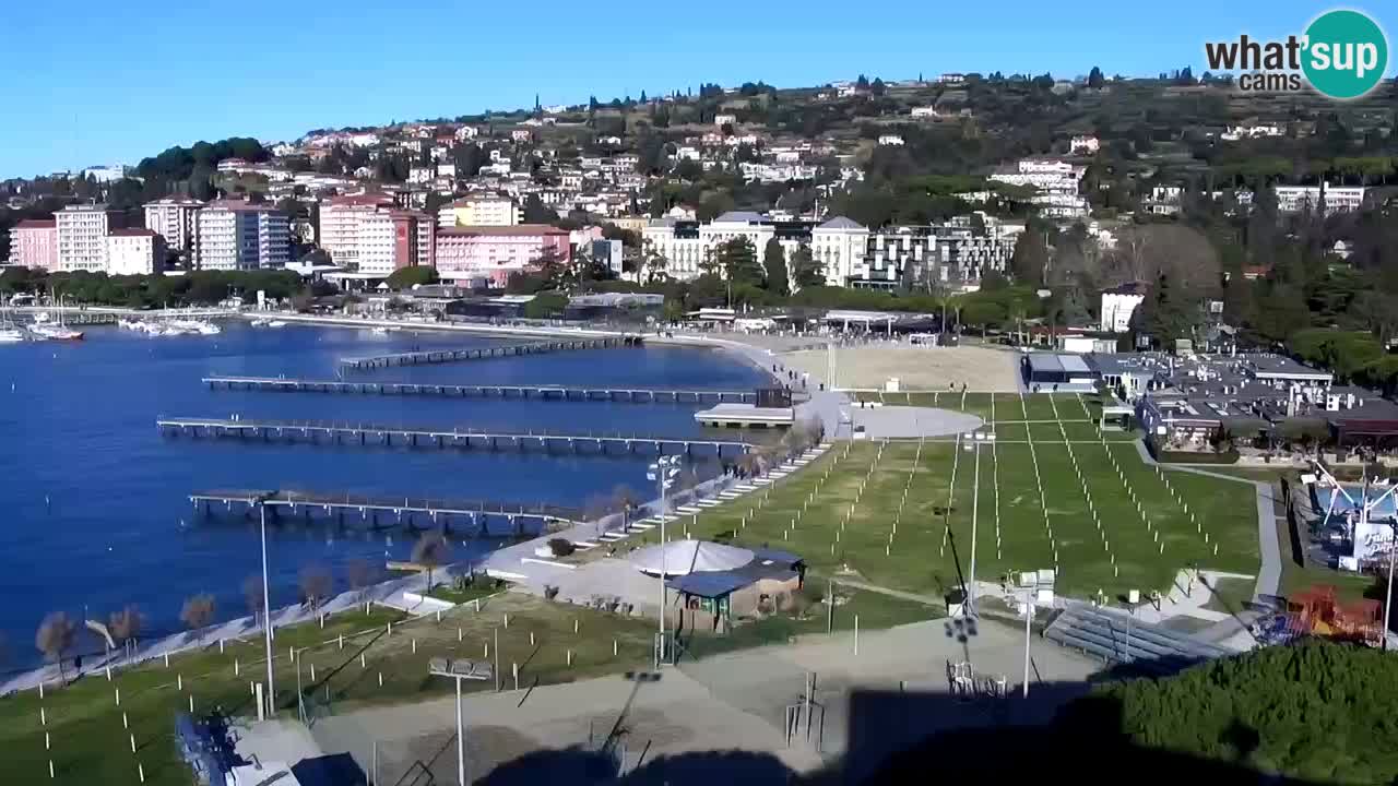 Webcam Portorož Panoramic view from Casino Portoroz