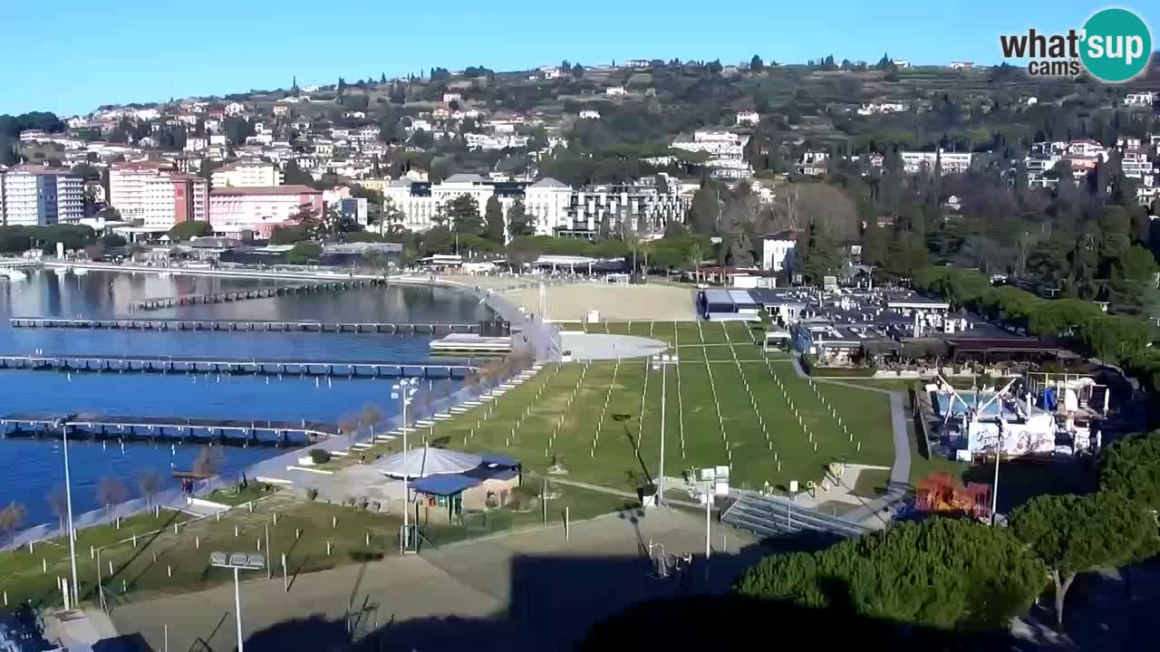 Webcam Portorož Panoramic view from Casino Portoroz