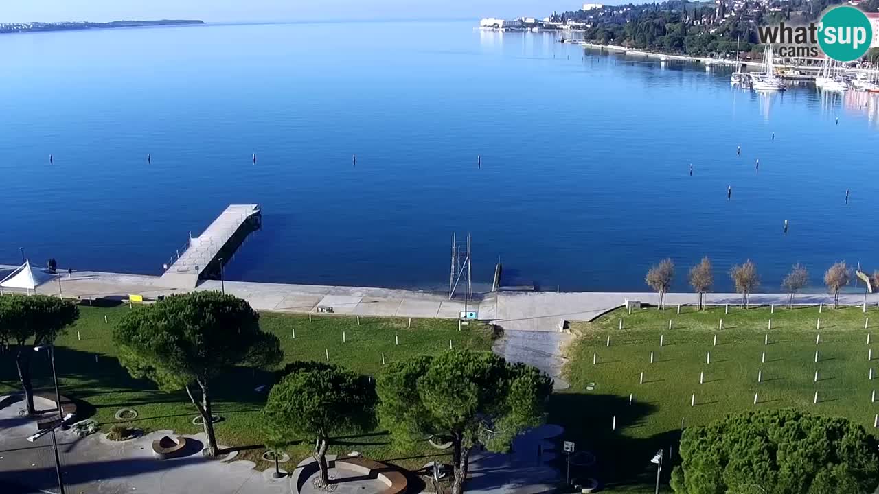 Webcam Portorož Panoramic view from Casino Portoroz